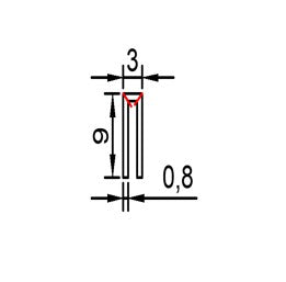 0.8mm Thickness (1cm) Stainless Steel U-Shape Profile - Gold - PR0057 -  wall-panels-profiles - ebarza Furniture UAE | Shop Modern Furniture in Abu Dhabi & Dubai - مفروشات ايبازرا في الامارات | تسوق اثاث عصري وديكورات مميزة في دبي وابوظبي