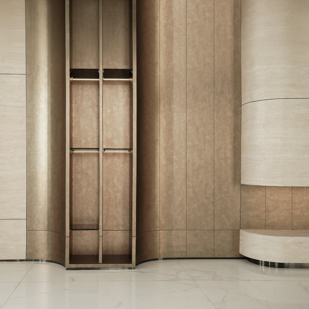 Sample of WPC SLAT MULTIPURPOSE WALL PANEL 4 SIDE WRAPPED 350*24cm COLOUR :P120-2YP-sample -  Wall panels samples - ebarza Furniture UAE | Shop Modern Furniture in Abu Dhabi & Dubai - مفروشات ايبازرا في الامارات | تسوق اثاث عصري وديكورات مميزة في دبي وابوظبي