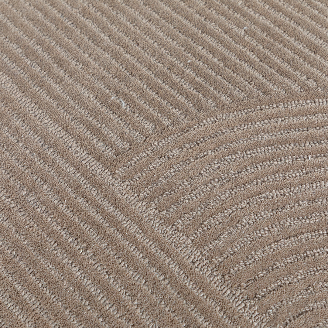 450X300 Cm  WOOL Brown Rug JH-23544-Brown -  Rugs - ebarza Furniture UAE | Shop Modern Furniture in Abu Dhabi & Dubai - مفروشات ايبازرا في الامارات | تسوق اثاث عصري وديكورات مميزة في دبي وابوظبي