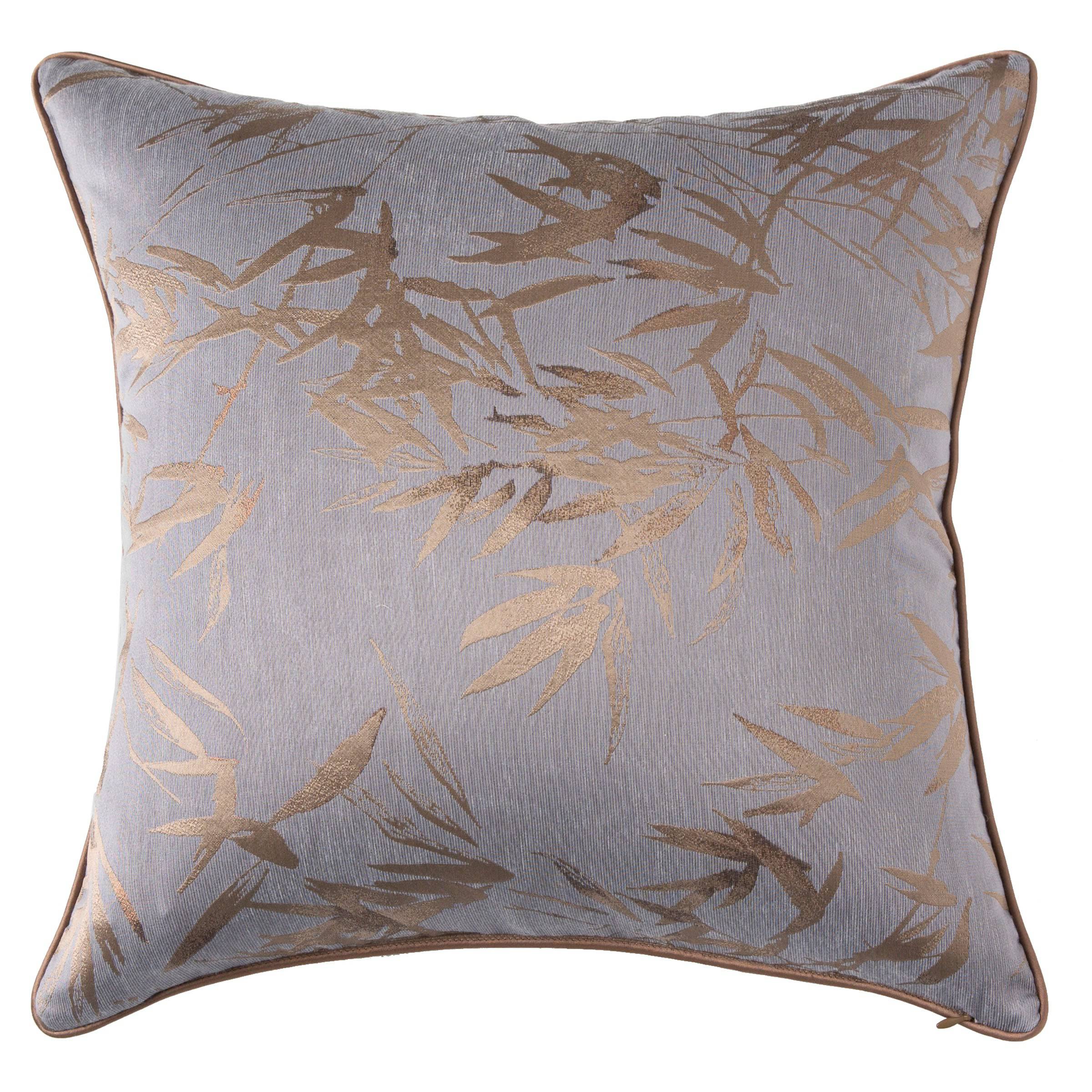 45X45 Cm Bamboo Leaf Jacquard Pillowcase Ecc-022 -  Cushions | وسادة إبارزا بزخرفة ورق الخيزران مقاس 45*45 سم - ebarza Furniture UAE | Shop Modern Furniture in Abu Dhabi & Dubai - مفروشات ايبازرا في الامارات | تسوق اثاث عصري وديكورات مميزة في دبي وابوظبي