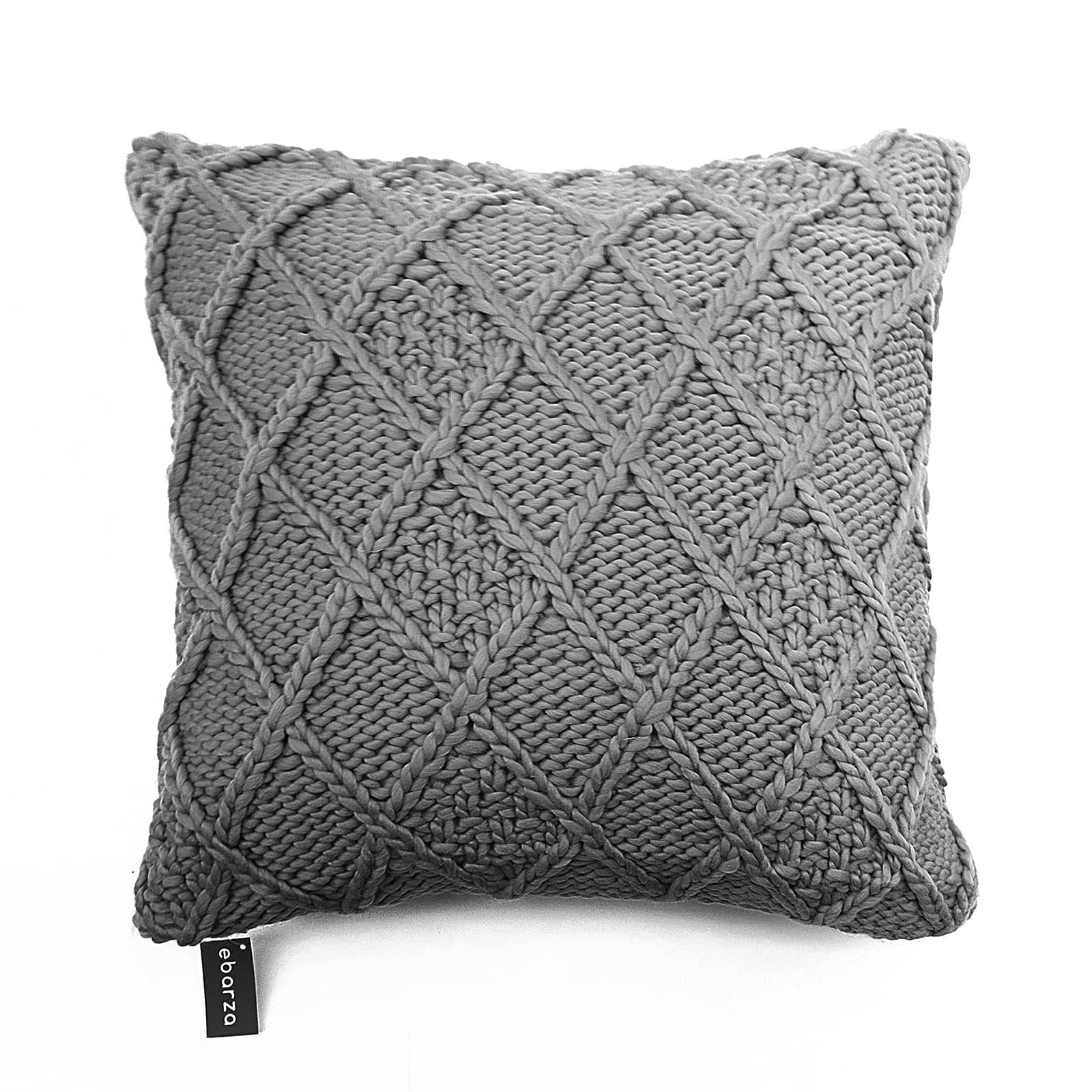 45X45 Cm Cushion Cover  093A-005-2-Grey -  Cushions - ebarza Furniture UAE | Shop Modern Furniture in Abu Dhabi & Dubai - مفروشات ايبازرا في الامارات | تسوق اثاث عصري وديكورات مميزة في دبي وابوظبي