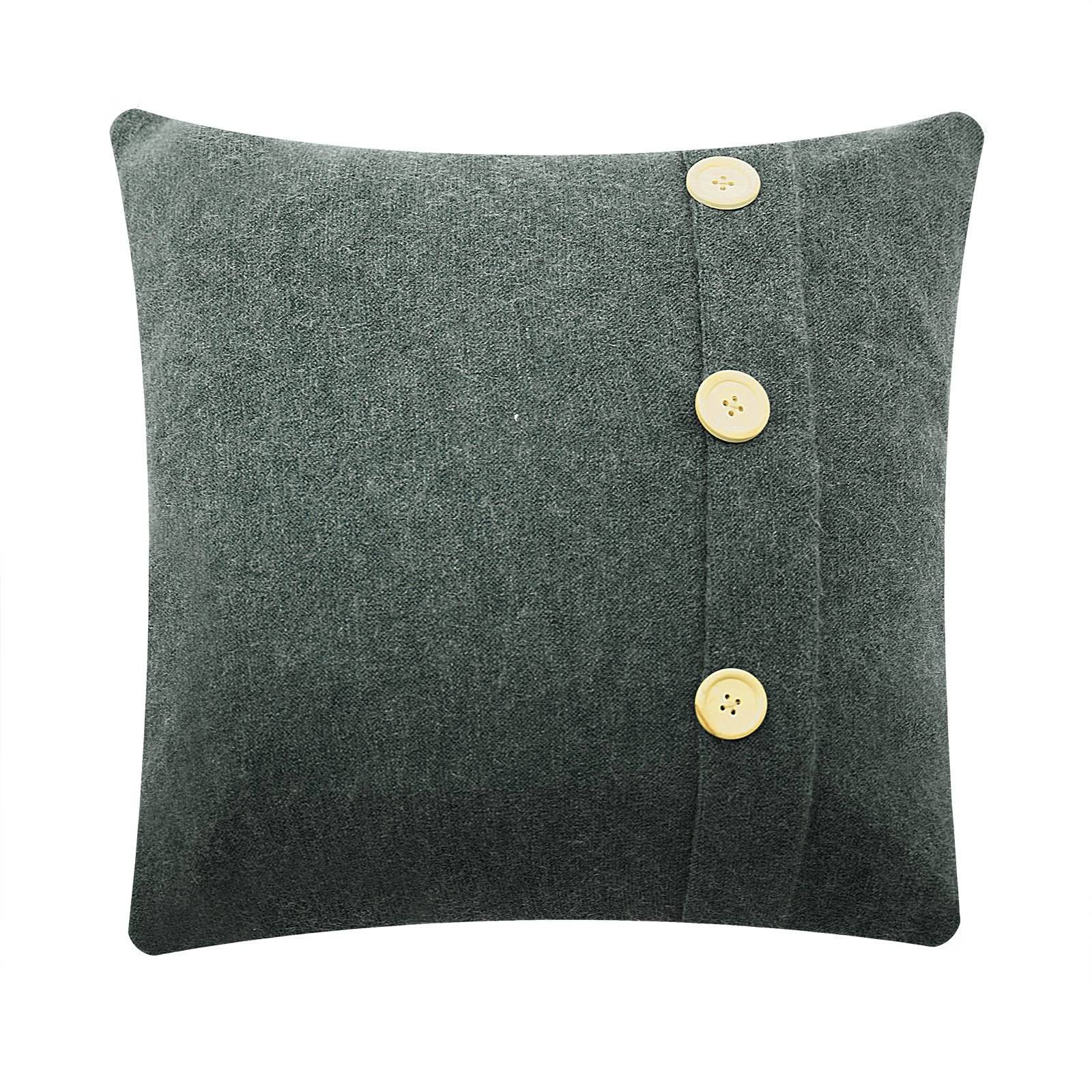 45X45 Cm Cushion Cover  1860-001-1-Grey -  Cushions - ebarza Furniture UAE | Shop Modern Furniture in Abu Dhabi & Dubai - مفروشات ايبازرا في الامارات | تسوق اثاث عصري وديكورات مميزة في دبي وابوظبي