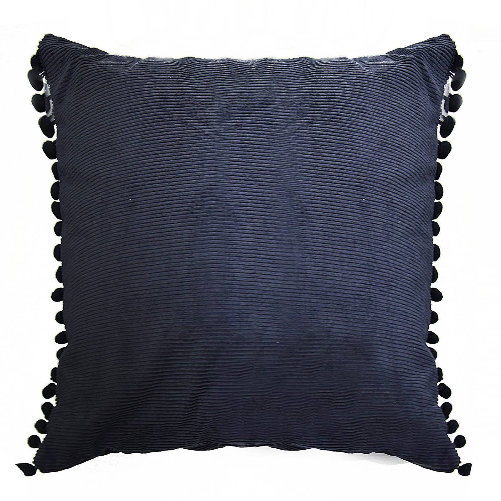 45X45 Cm Cushion Cover  1873-003 200-Navy -  Cushions | 45x45 غطاء وسادة سم - ebarza Furniture UAE | Shop Modern Furniture in Abu Dhabi & Dubai - مفروشات ايبازرا في الامارات | تسوق اثاث عصري وديكورات مميزة في دبي وابوظبي