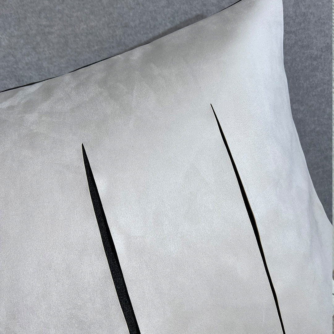 45x45cm Theo Imitation Leather Cushion - ECC060 -  Cushions - ebarza Furniture UAE | Shop Modern Furniture in Abu Dhabi & Dubai - مفروشات ايبازرا في الامارات | تسوق اثاث عصري وديكورات مميزة في دبي وابوظبي