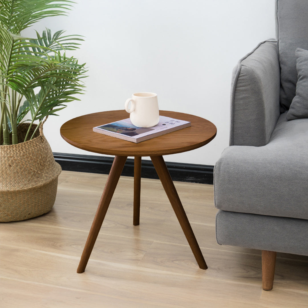 Zen Solid Wood Side Table  Gt-230-W -  Side Tables - ebarza Furniture UAE | Shop Modern Furniture in Abu Dhabi & Dubai - مفروشات ايبازرا في الامارات | تسوق اثاث عصري وديكورات مميزة في دبي وابوظبي