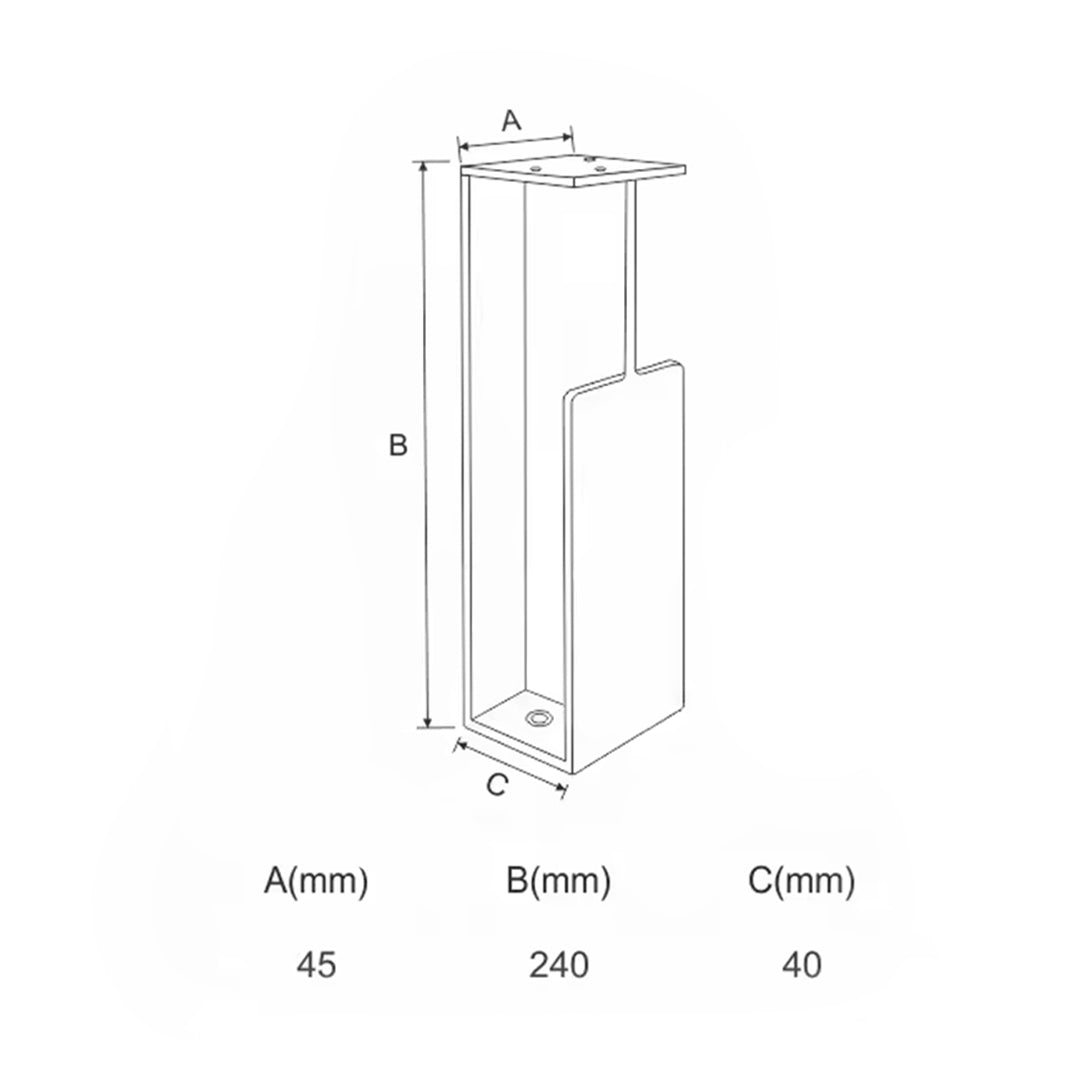 Concealed Furniture Handle F-10-240 KARDG-CFH -  Door Handles - ebarza Furniture UAE | Shop Modern Furniture in Abu Dhabi & Dubai - مفروشات ايبازرا في الامارات | تسوق اثاث عصري وديكورات مميزة في دبي وابوظبي