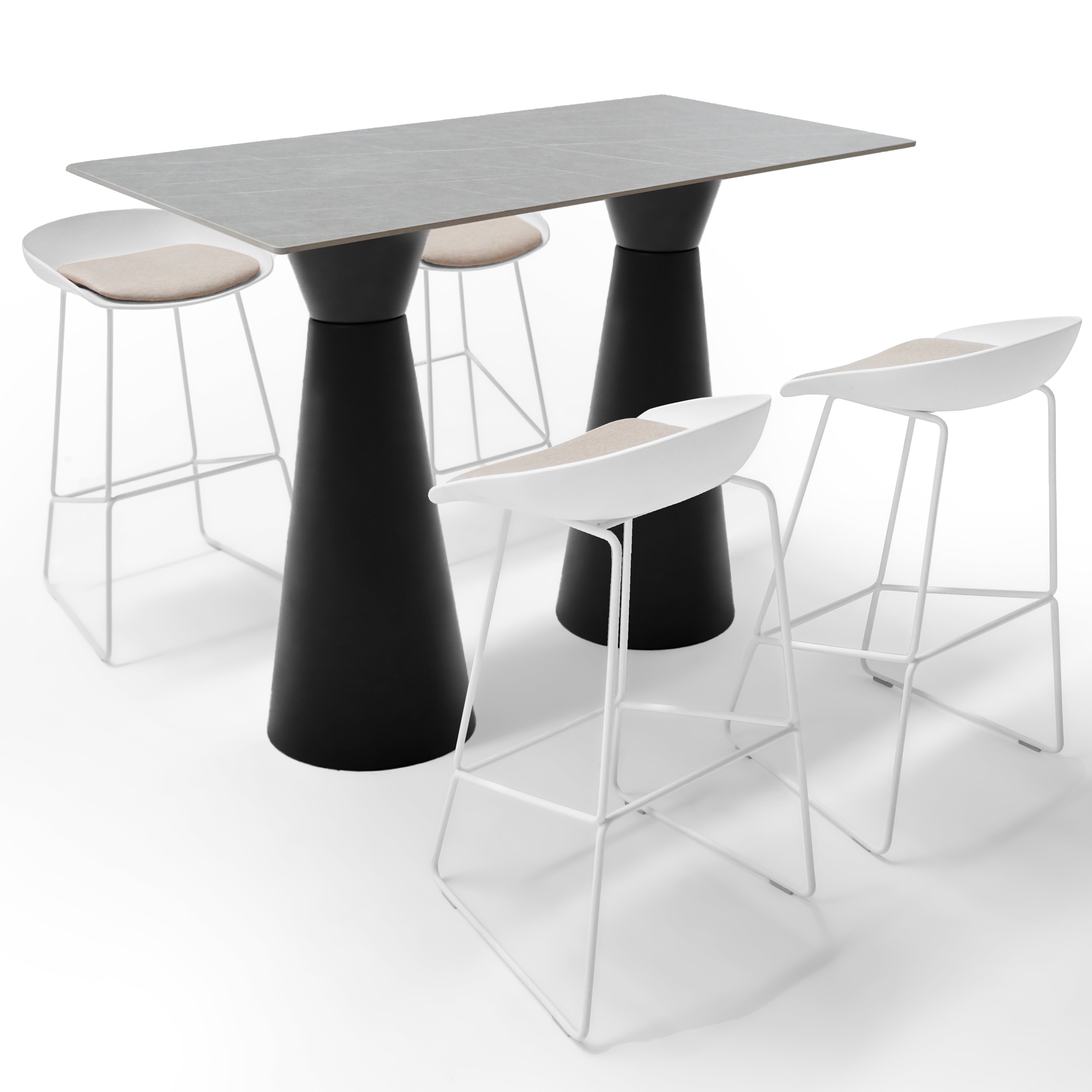 Bar Table Base 105cm 60BTB-Black -  Table bases | قاعدة طاولة بار 105 سم - ebarza Furniture UAE | Shop Modern Furniture in Abu Dhabi & Dubai - مفروشات ايبازرا في الامارات | تسوق اثاث عصري وديكورات مميزة في دبي وابوظبي