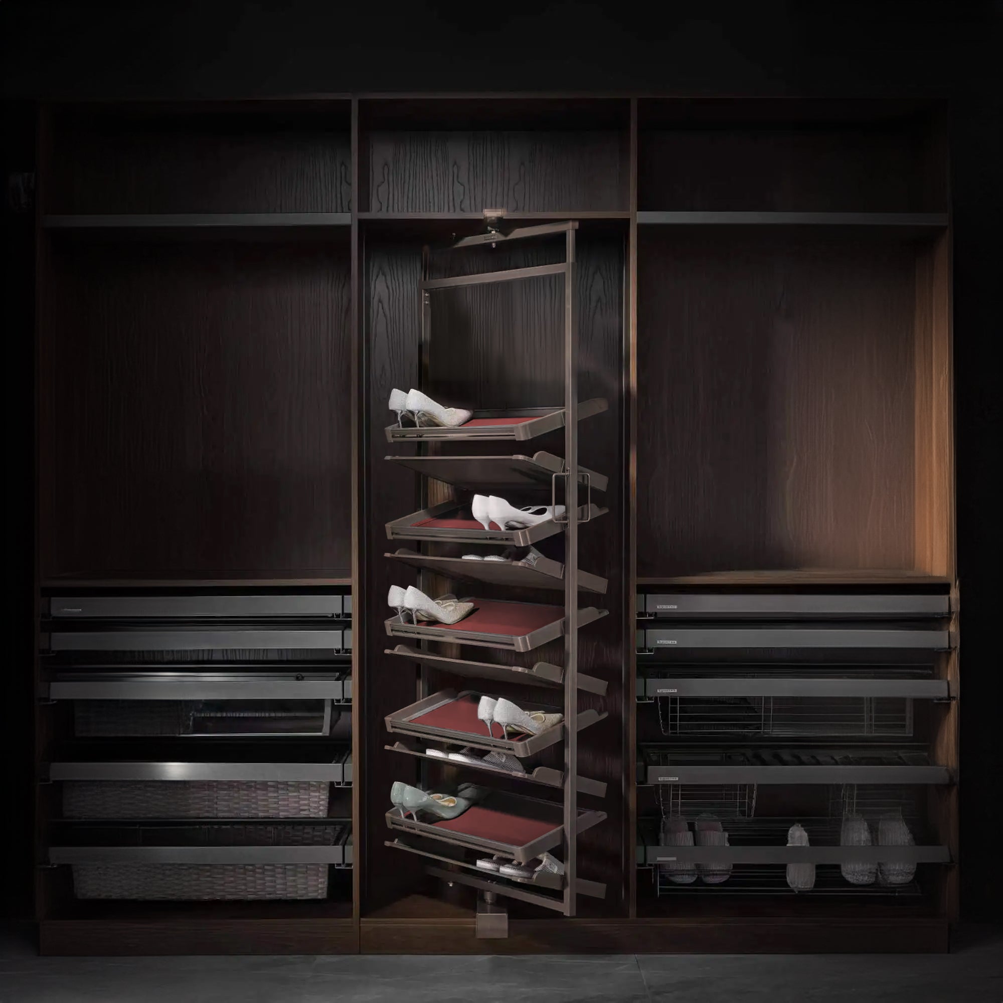 REVOLVE SHOE RACK 10-LAYERS MA.5601 -  Shelves - ebarza Furniture UAE | Shop Modern Furniture in Abu Dhabi & Dubai - مفروشات ايبازرا في الامارات | تسوق اثاث عصري وديكورات مميزة في دبي وابوظبي