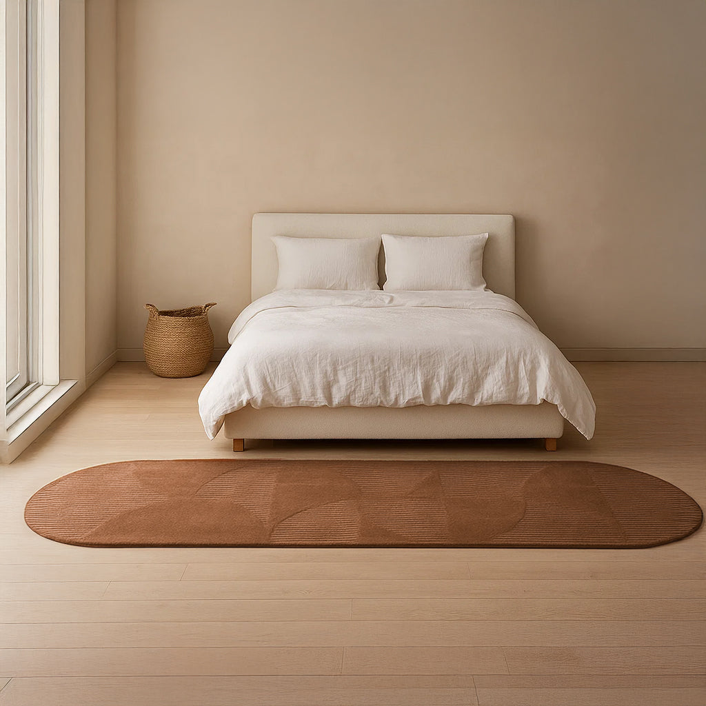 350X100 Cm KALEIDOSCOPE WOOL CLAY COLOR RUG JH-22745 -  Rugs - ebarza Furniture UAE | Shop Modern Furniture in Abu Dhabi & Dubai - مفروشات ايبازرا في الامارات | تسوق اثاث عصري وديكورات مميزة في دبي وابوظبي