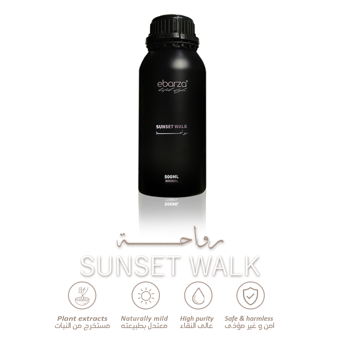 Sunset Walk Essential Oil -500ML 80103821-500ml-L -  Essential Oils - ebarza Furniture UAE | Shop Modern Furniture in Abu Dhabi & Dubai - مفروشات ايبازرا في الامارات | تسوق اثاث عصري وديكورات مميزة في دبي وابوظبي