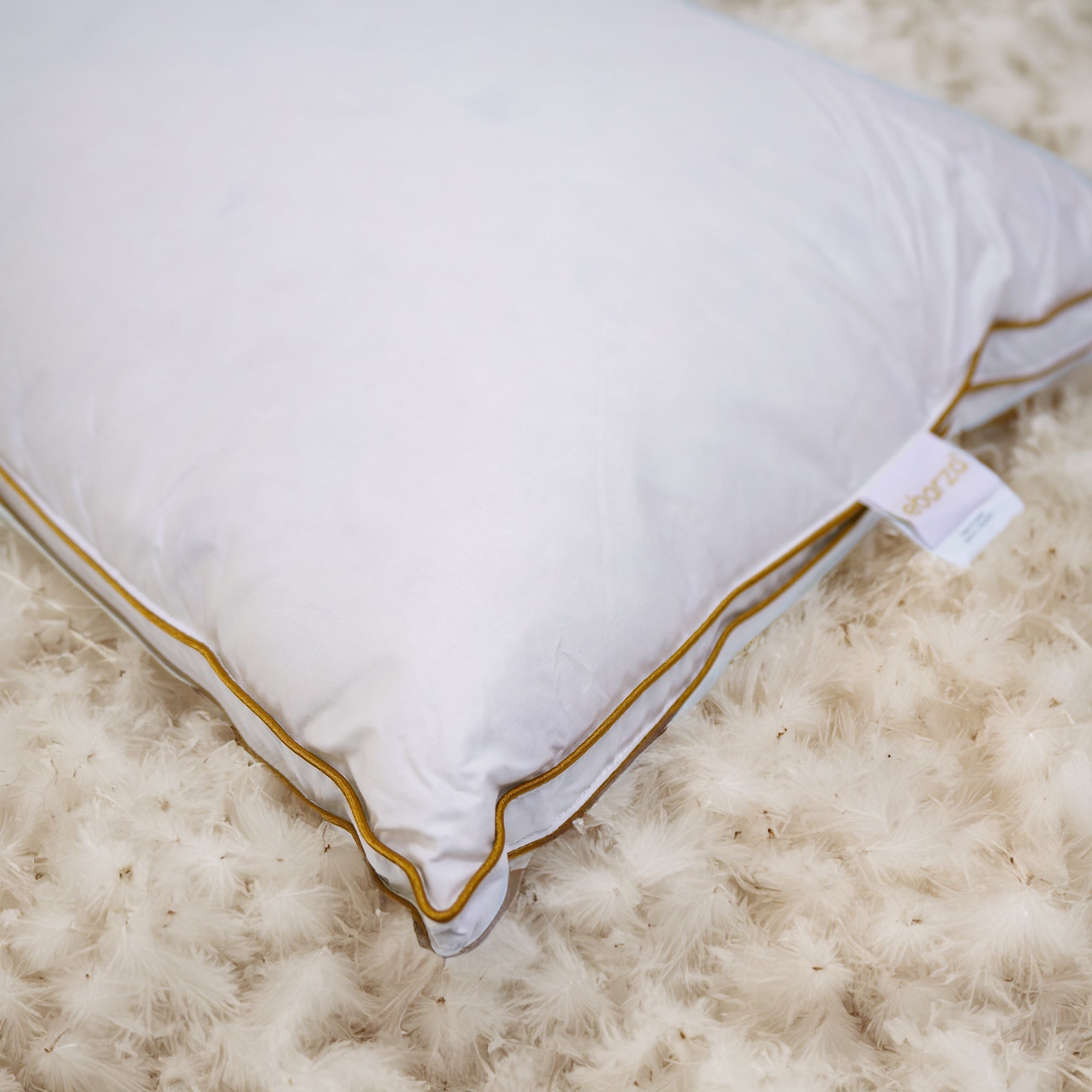 50X70 Down Feather Pillow  010205570 -  Bedding - ebarza Furniture UAE | Shop Modern Furniture in Abu Dhabi & Dubai - مفروشات ايبازرا في الامارات | تسوق اثاث عصري وديكورات مميزة في دبي وابوظبي