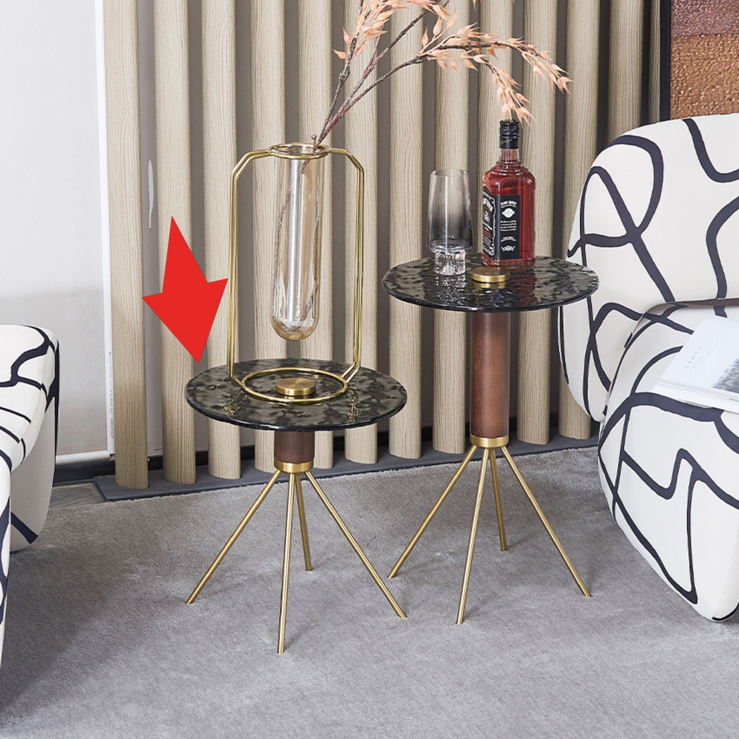 Lama Side Table 38 cm MLL-D62 -  Side Tables | طاولة جانبية من لاما 38 سم - ebarza Furniture UAE | Shop Modern Furniture in Abu Dhabi & Dubai - مفروشات ايبازرا في الامارات | تسوق اثاث عصري وديكورات مميزة في دبي وابوظبي