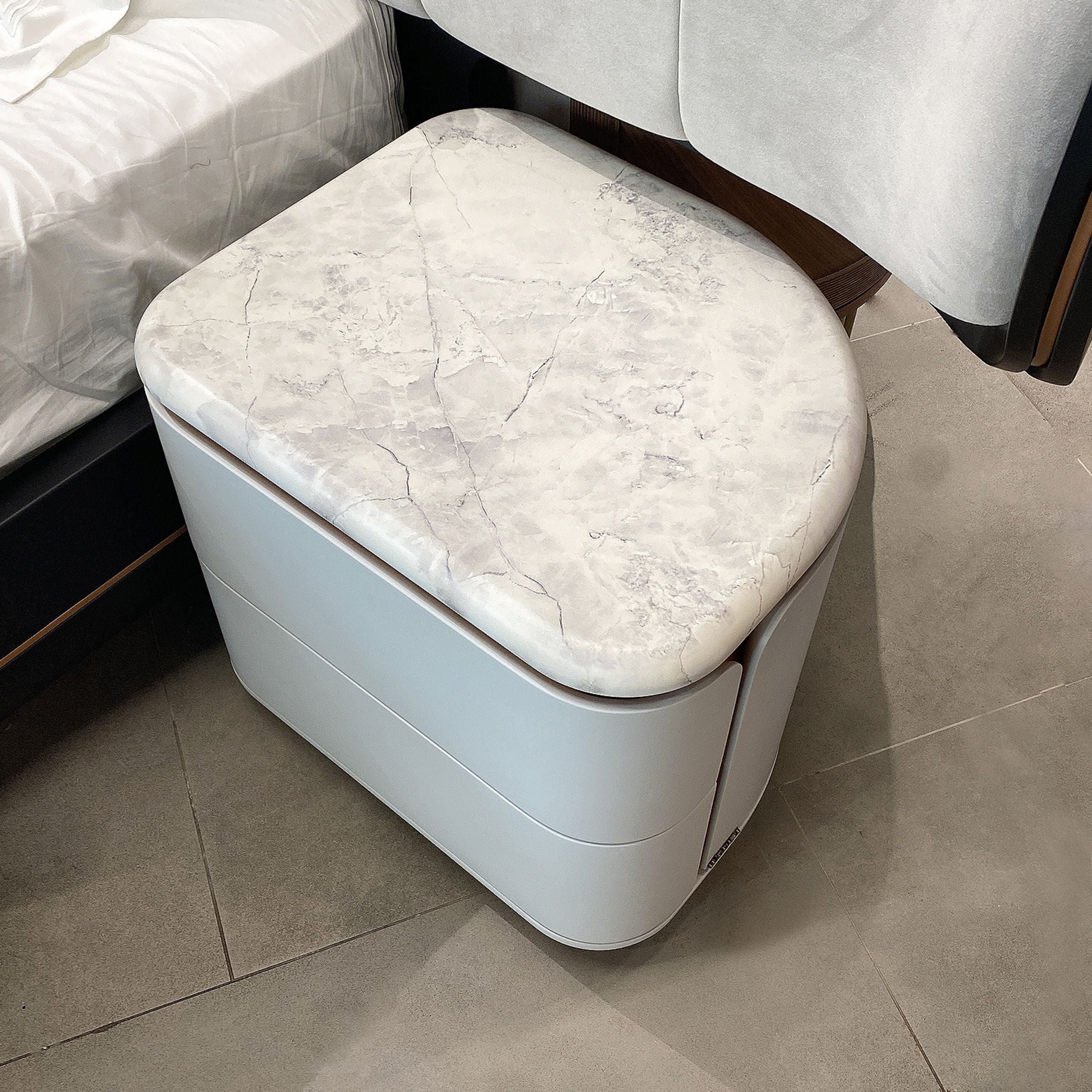 2X Tulip Bedside Tables KOMTLP001 -  Bedside Tables | 2X طاولات توليب بجانب السرير - ebarza Furniture UAE | Shop Modern Furniture in Abu Dhabi & Dubai - مفروشات ايبازرا في الامارات | تسوق اثاث عصري وديكورات مميزة في دبي وابوظبي