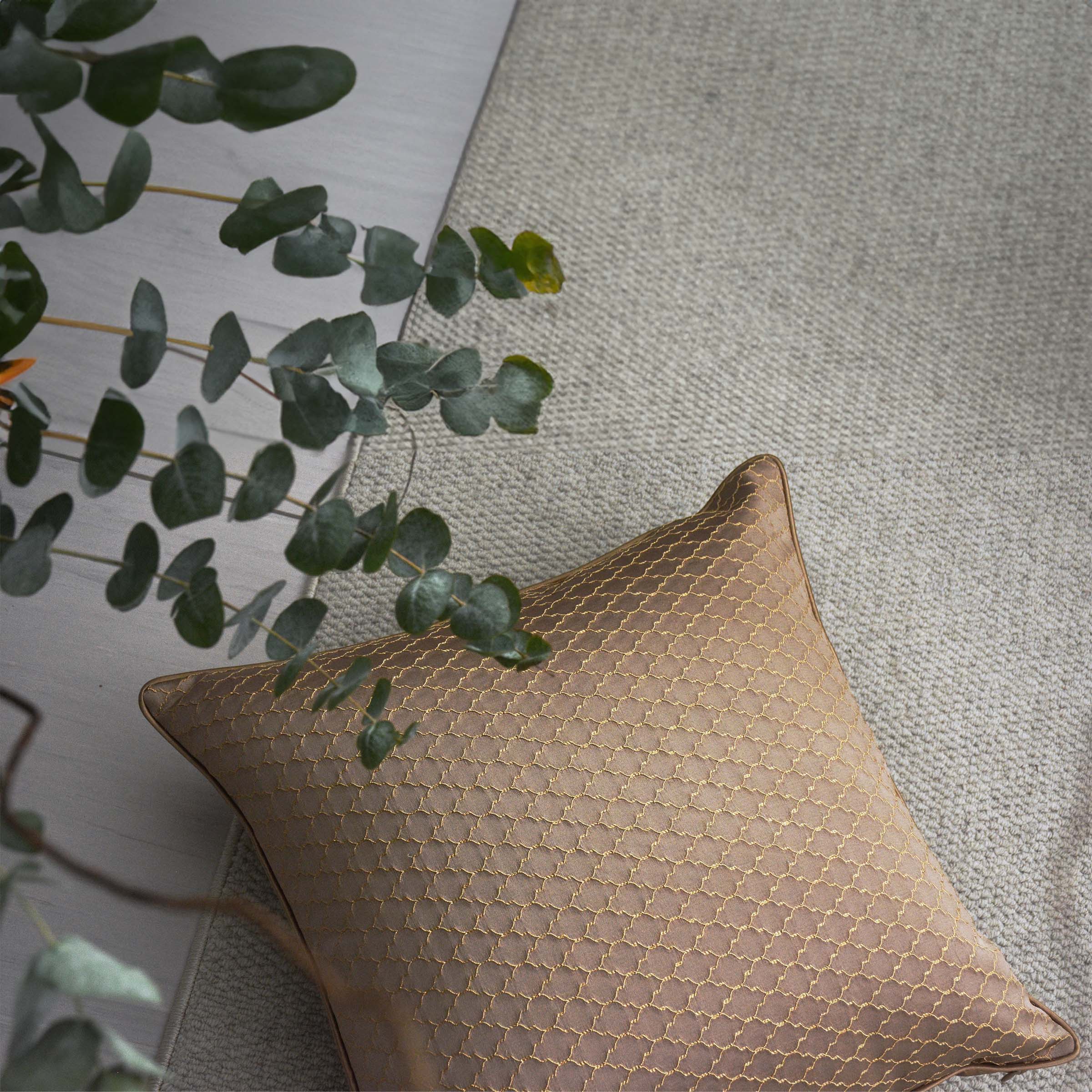 60*60 Scarlett  Jacquard Cushion - ECC067 -  Cushions - ebarza Furniture UAE | Shop Modern Furniture in Abu Dhabi & Dubai - مفروشات ايبازرا في الامارات | تسوق اثاث عصري وديكورات مميزة في دبي وابوظبي