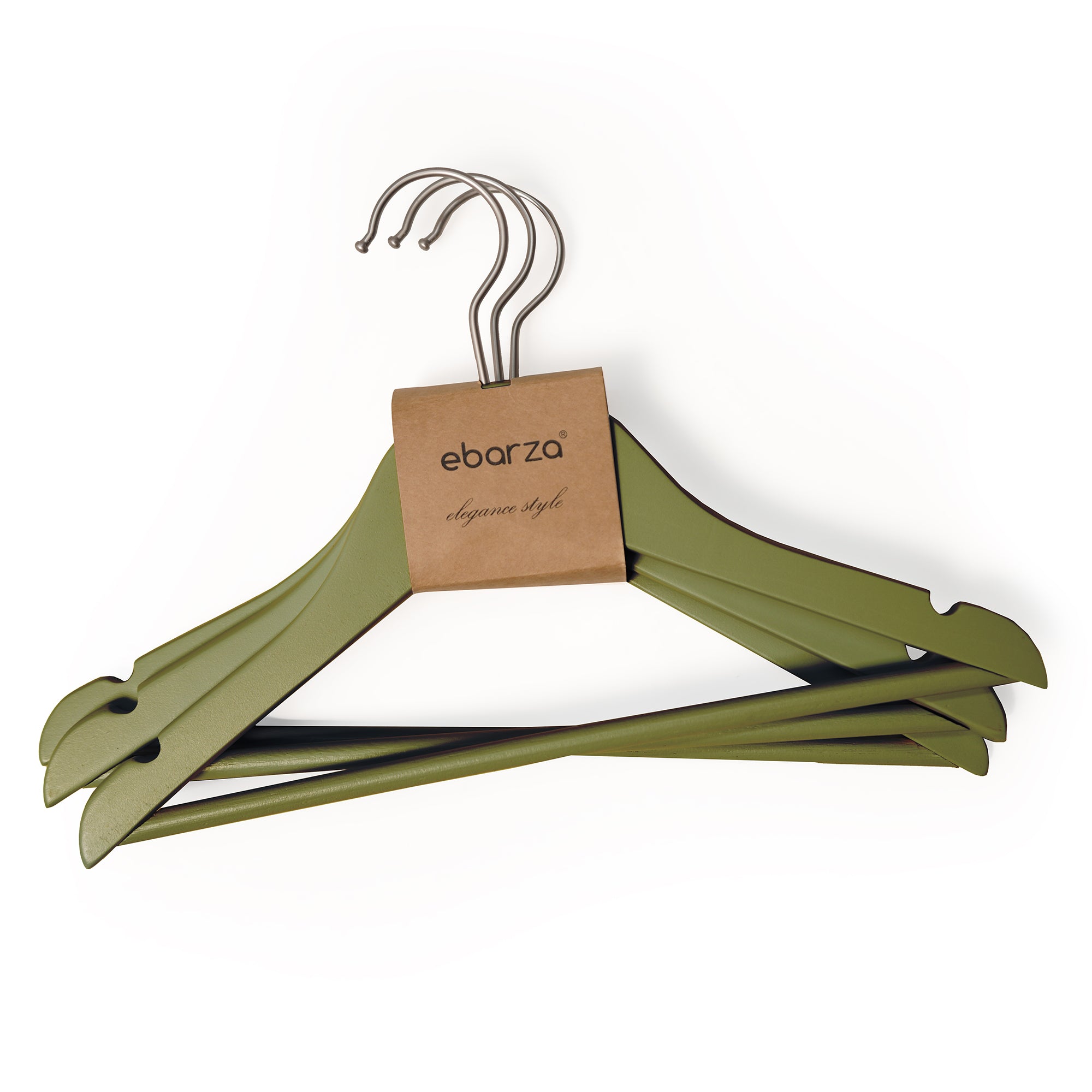 Lotus Wood Olive Green Finish Kids Hanger LSM003-GRN -  Hangers | شماعة ملابس أطفال بلمسة نهائية من خشب اللوتس باللون الأخضر الزيتوني - ebarza Furniture UAE | Shop Modern Furniture in Abu Dhabi & Dubai - مفروشات ايبازرا في الامارات | تسوق اثاث عصري وديكورات مميزة في دبي وابوظبي