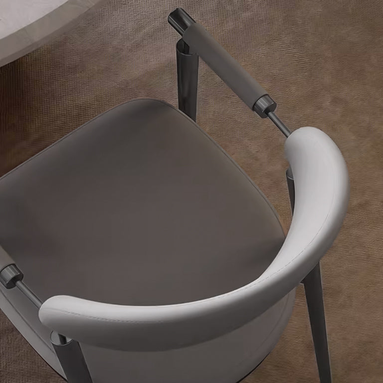 Grey Microfiber Dining Chair TG-C12 -  Chairs - ebarza Furniture UAE | Shop Modern Furniture in Abu Dhabi & Dubai - مفروشات ايبازرا في الامارات | تسوق اثاث عصري وديكورات مميزة في دبي وابوظبي