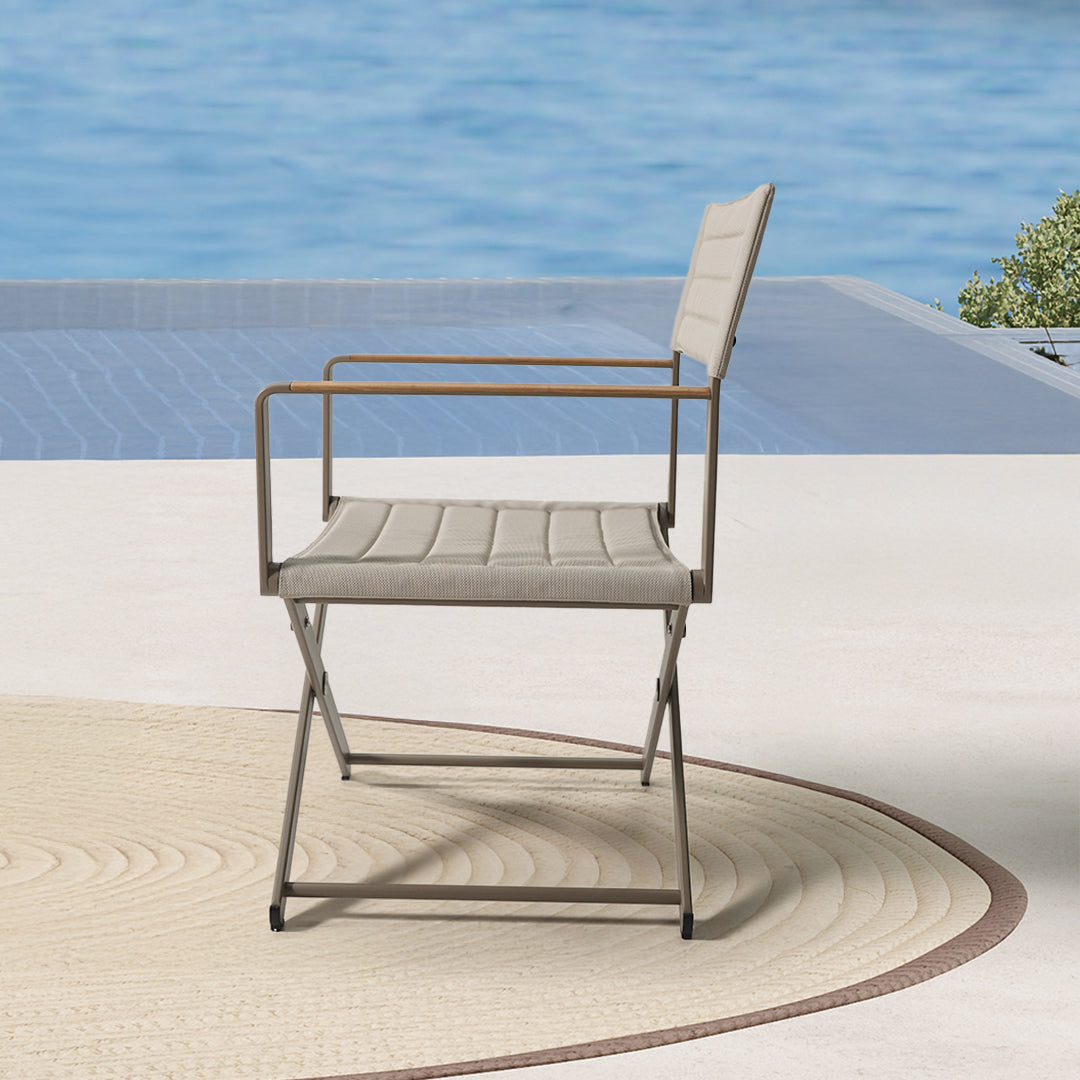 Chic Deluxe Outdoor Folding Armchair - AC5746C55TEX