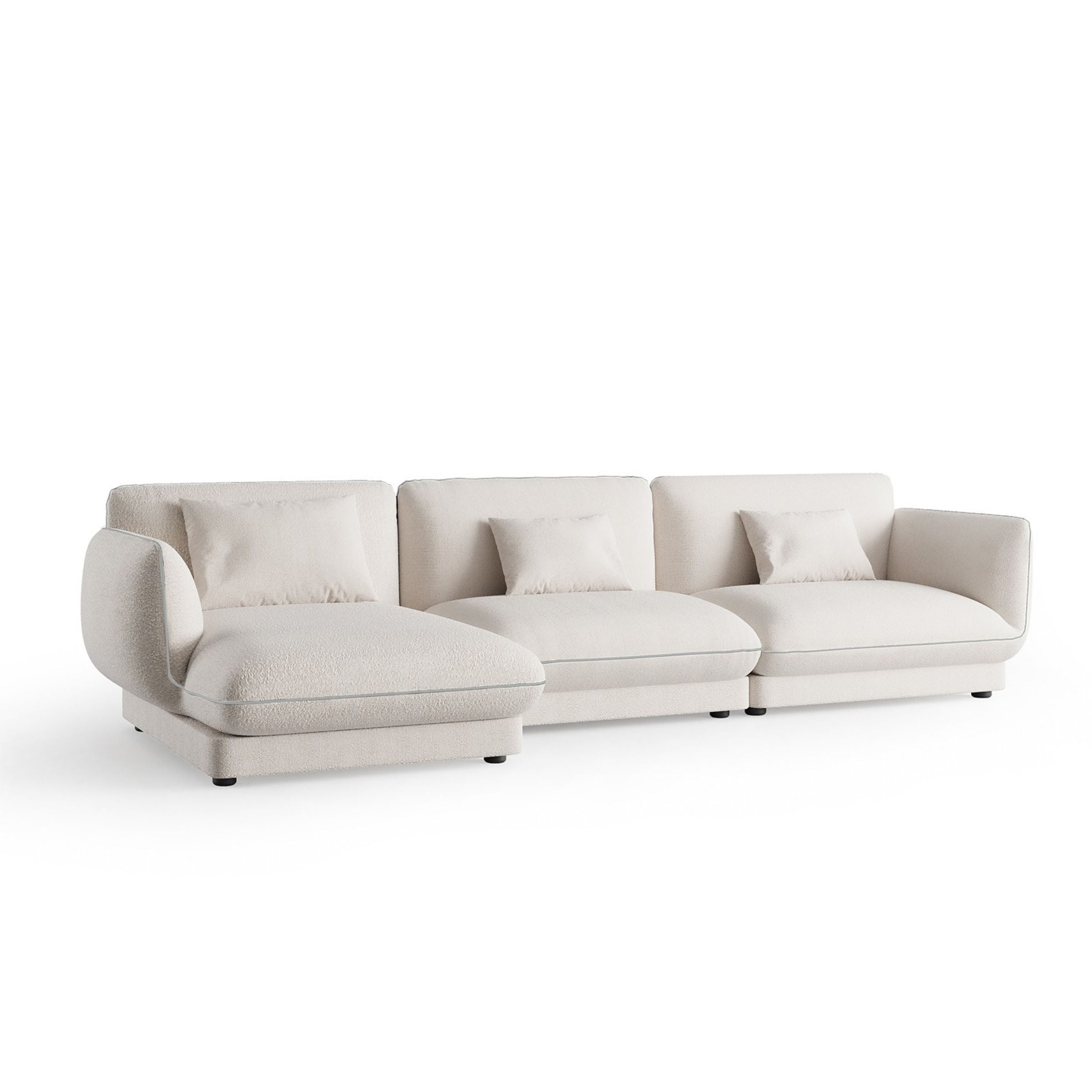 Loretta Corner Module YOLRTA-CM -  Sofas | وحدة ركن لوريتا - ebarza Furniture UAE | Shop Modern Furniture in Abu Dhabi & Dubai - مفروشات ايبازرا في الامارات | تسوق اثاث عصري وديكورات مميزة في دبي وابوظبي