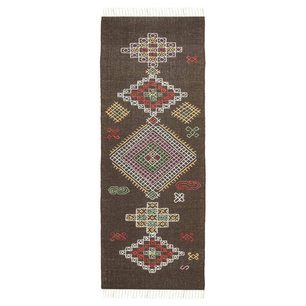 90X300 Cm Handmade Rug Jh-2712-Long -  Rugs - ebarza Furniture UAE | Shop Modern Furniture in Abu Dhabi & Dubai - مفروشات ايبازرا في الامارات | تسوق اثاث عصري وديكورات مميزة في دبي وابوظبي