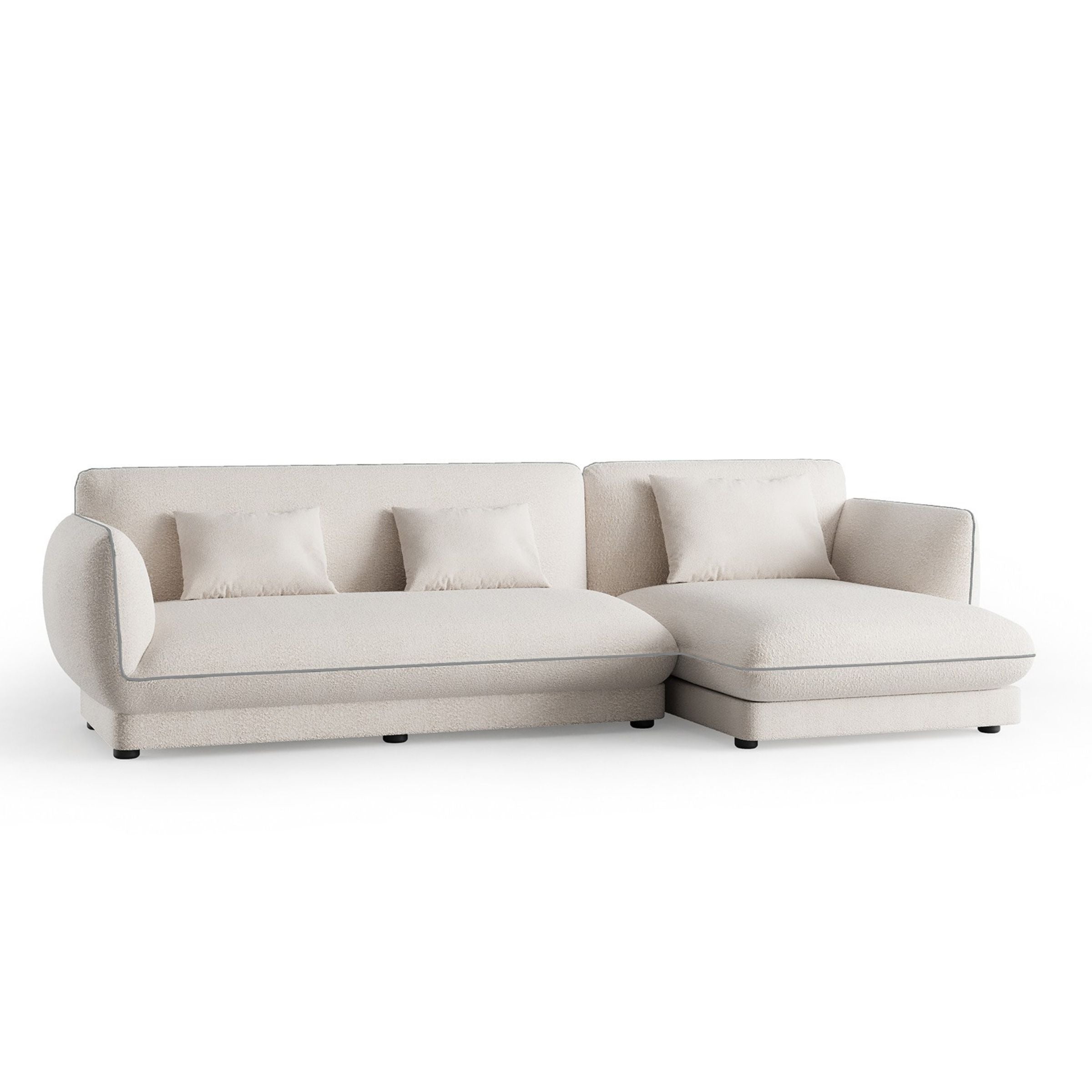 Loretta Corner Module YOLRTA-CM -  Sofas | وحدة ركن لوريتا - ebarza Furniture UAE | Shop Modern Furniture in Abu Dhabi & Dubai - مفروشات ايبازرا في الامارات | تسوق اثاث عصري وديكورات مميزة في دبي وابوظبي