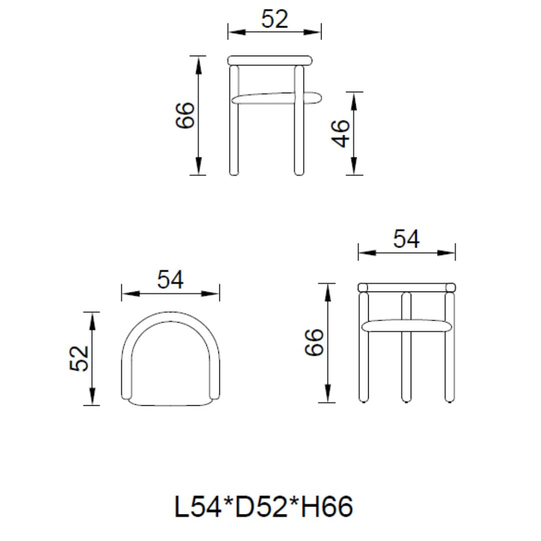 Grandeur Dining Chair AMCJ-CY6003 -  Chairs - ebarza Furniture UAE | Shop Modern Furniture in Abu Dhabi & Dubai - مفروشات ايبازرا في الامارات | تسوق اثاث عصري وديكورات مميزة في دبي وابوظبي