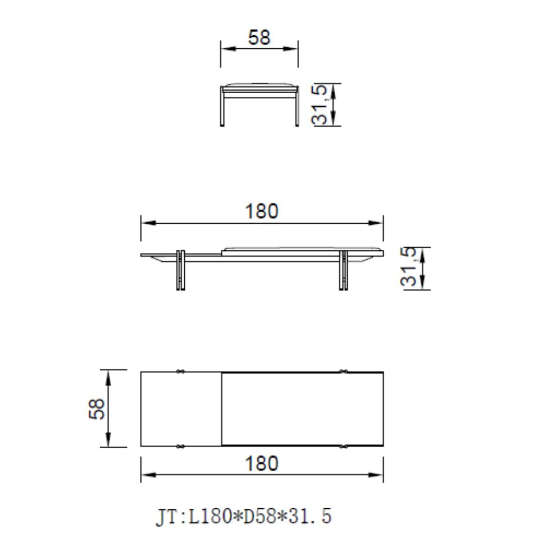 Nexus Bench AMF-JT293 -  Benches - ebarza Furniture UAE | Shop Modern Furniture in Abu Dhabi & Dubai - مفروشات ايبازرا في الامارات | تسوق اثاث عصري وديكورات مميزة في دبي وابوظبي