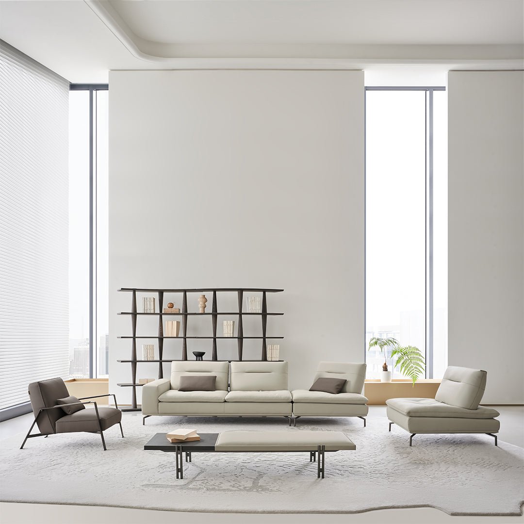 Nexus 2 Seater Right Arm Modular Sofa - AMF-S180 -  Sofas - ebarza Furniture UAE | Shop Modern Furniture in Abu Dhabi & Dubai - مفروشات ايبازرا في الامارات | تسوق اثاث عصري وديكورات مميزة في دبي وابوظبي