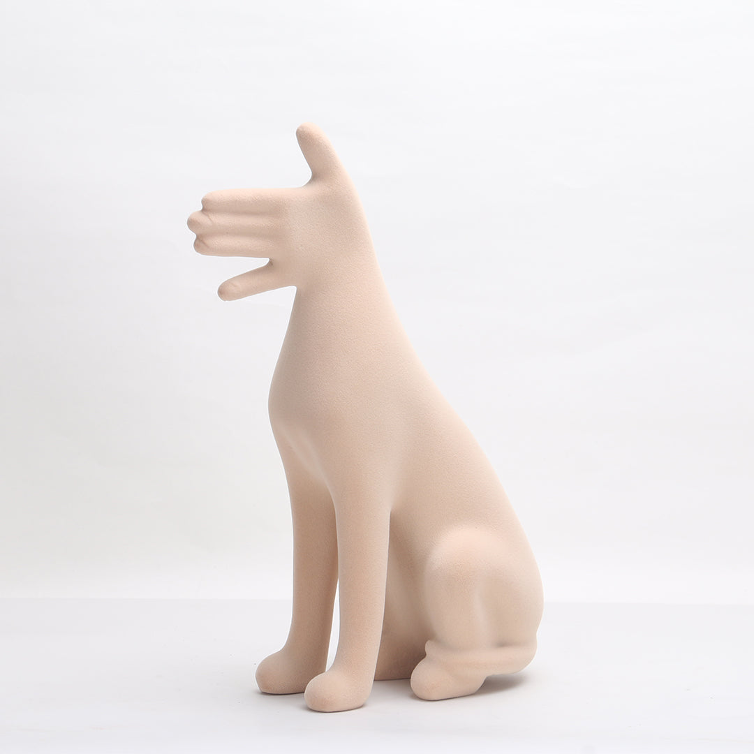 Abstract Friendly Dog Sculpture KA3152A -  Home Decor Figurines - ebarza Furniture UAE | Shop Modern Furniture in Abu Dhabi & Dubai - مفروشات ايبازرا في الامارات | تسوق اثاث عصري وديكورات مميزة في دبي وابوظبي