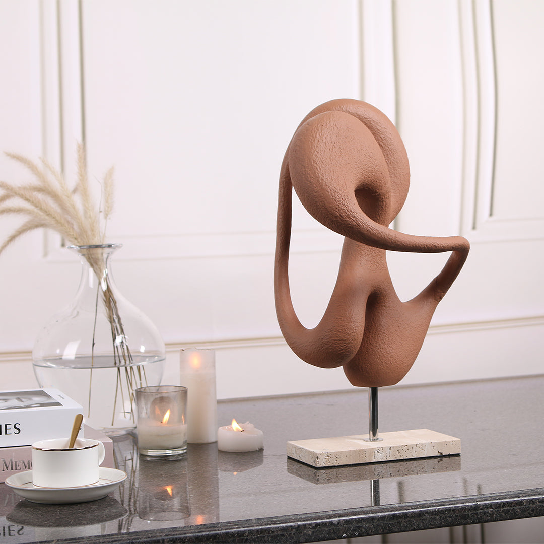 Abstract Sculpture KA3099A -  Home Decor Figurines - ebarza Furniture UAE | Shop Modern Furniture in Abu Dhabi & Dubai - مفروشات ايبازرا في الامارات | تسوق اثاث عصري وديكورات مميزة في دبي وابوظبي