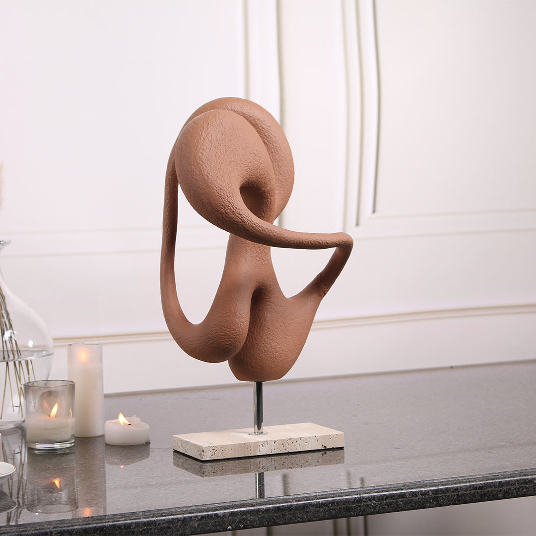 Abstract Sculpture KA3099A -  Home Decor Figurines - ebarza Furniture UAE | Shop Modern Furniture in Abu Dhabi & Dubai - مفروشات ايبازرا في الامارات | تسوق اثاث عصري وديكورات مميزة في دبي وابوظبي