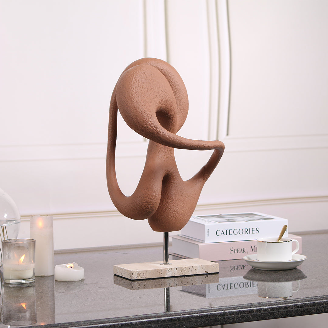 Abstract Sculpture KA3099A -  Home Decor Figurines - ebarza Furniture UAE | Shop Modern Furniture in Abu Dhabi & Dubai - مفروشات ايبازرا في الامارات | تسوق اثاث عصري وديكورات مميزة في دبي وابوظبي