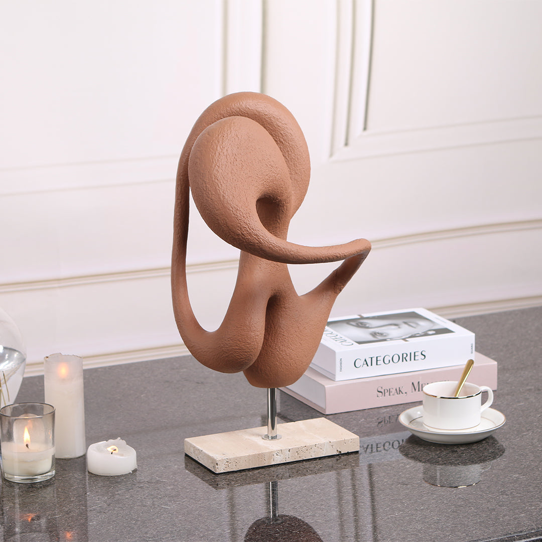 Abstract Sculpture KA3099A -  Home Decor Figurines - ebarza Furniture UAE | Shop Modern Furniture in Abu Dhabi & Dubai - مفروشات ايبازرا في الامارات | تسوق اثاث عصري وديكورات مميزة في دبي وابوظبي