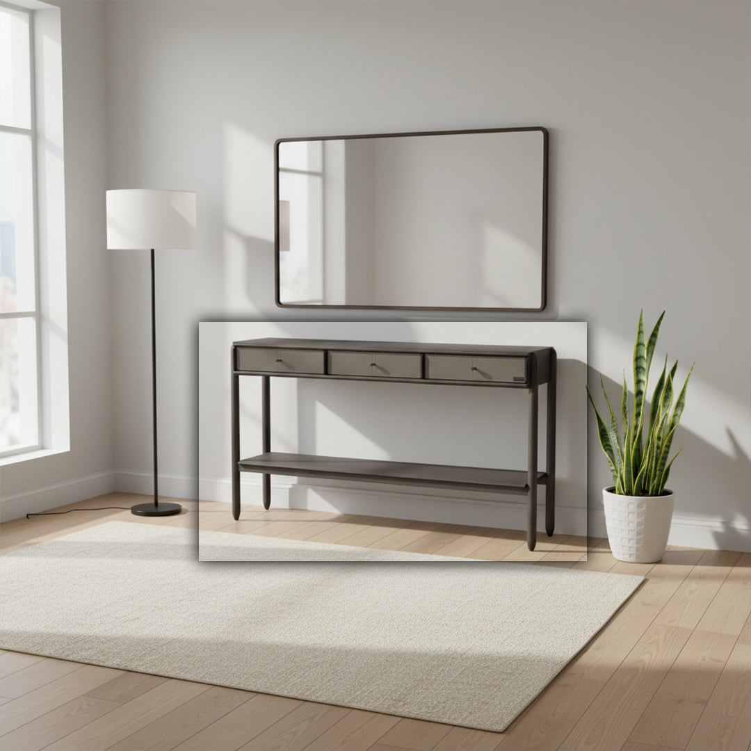 Albus Saddle Leather Console/Cabinet JK-X03