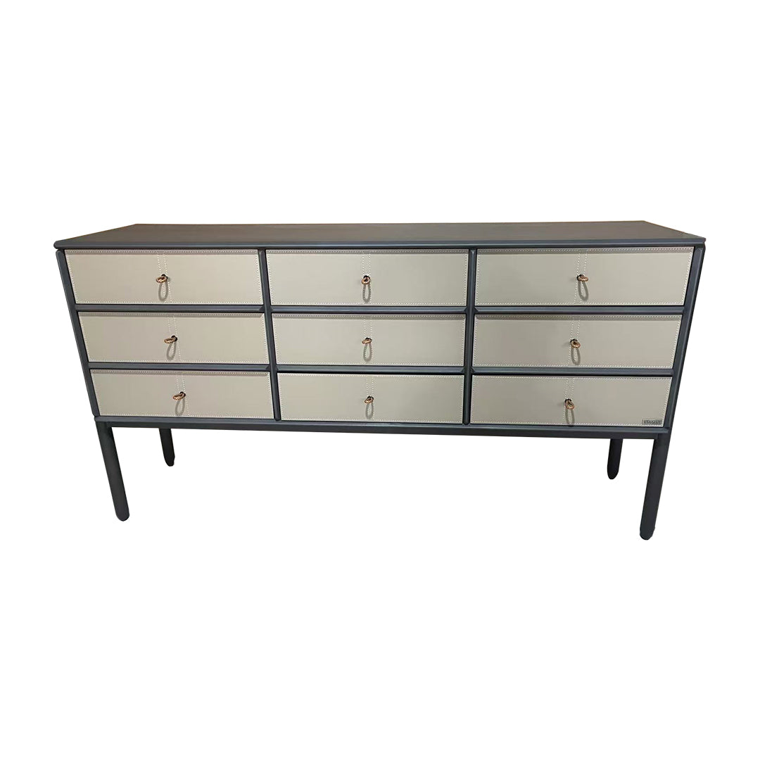 Albus Saddle Leather Sideboard JK-G31 -  Sideboards - ebarza Furniture UAE | Shop Modern Furniture in Abu Dhabi & Dubai - مفروشات ايبازرا في الامارات | تسوق اثاث عصري وديكورات مميزة في دبي وابوظبي