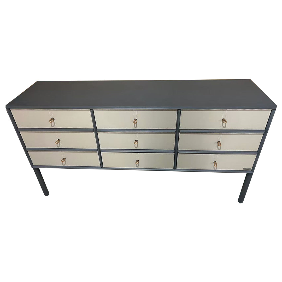 Albus Saddle Leather Sideboard JK-G31 -  Sideboards - ebarza Furniture UAE | Shop Modern Furniture in Abu Dhabi & Dubai - مفروشات ايبازرا في الامارات | تسوق اثاث عصري وديكورات مميزة في دبي وابوظبي