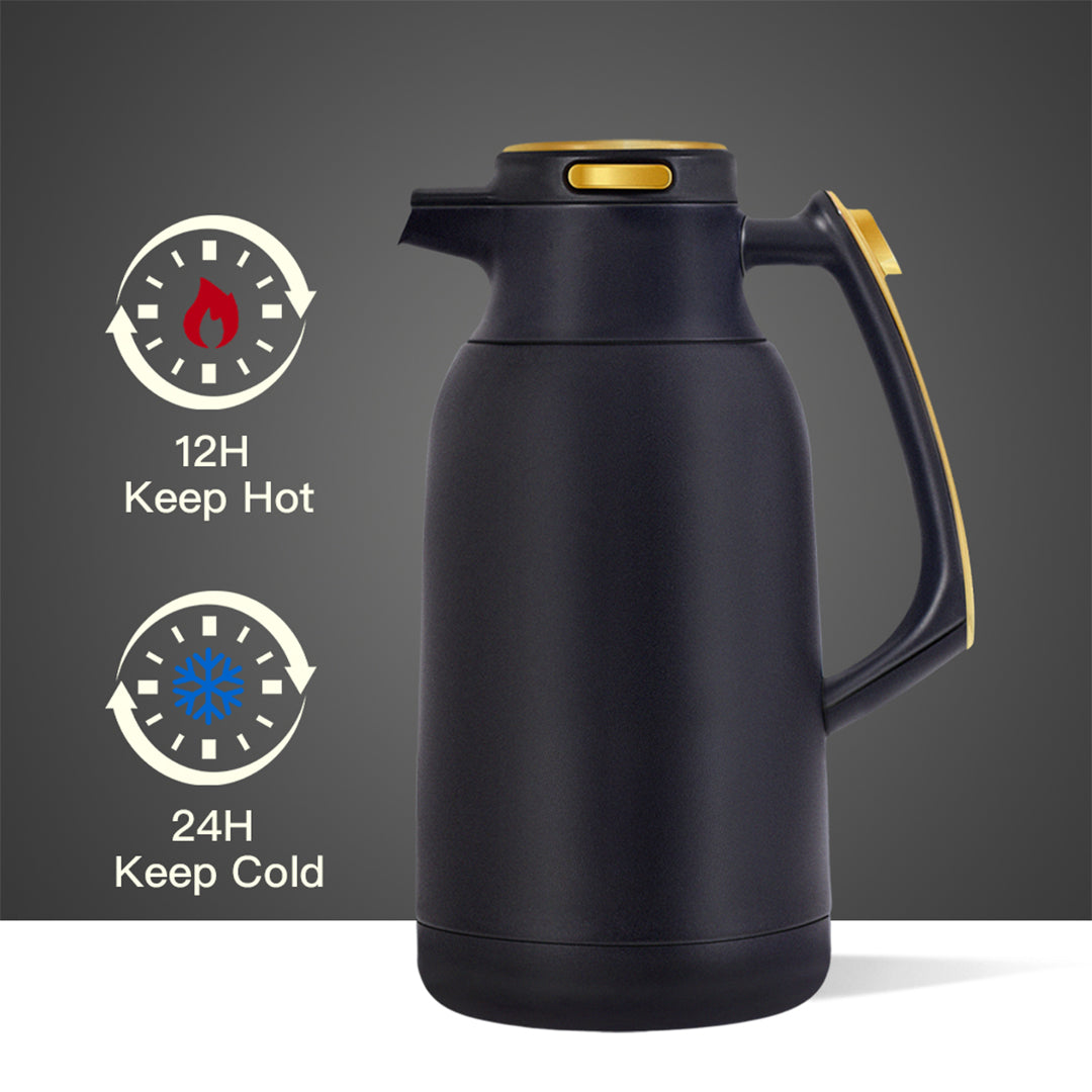 Pre-order 15 Days Delivery Alpo Thermal Coffee Carafe 2L ALP002PC68BKG - Black -  Drinkware - ebarza Furniture UAE | Shop Modern Furniture in Abu Dhabi & Dubai - مفروشات ايبازرا في الامارات | تسوق اثاث عصري وديكورات مميزة في دبي وابوظبي