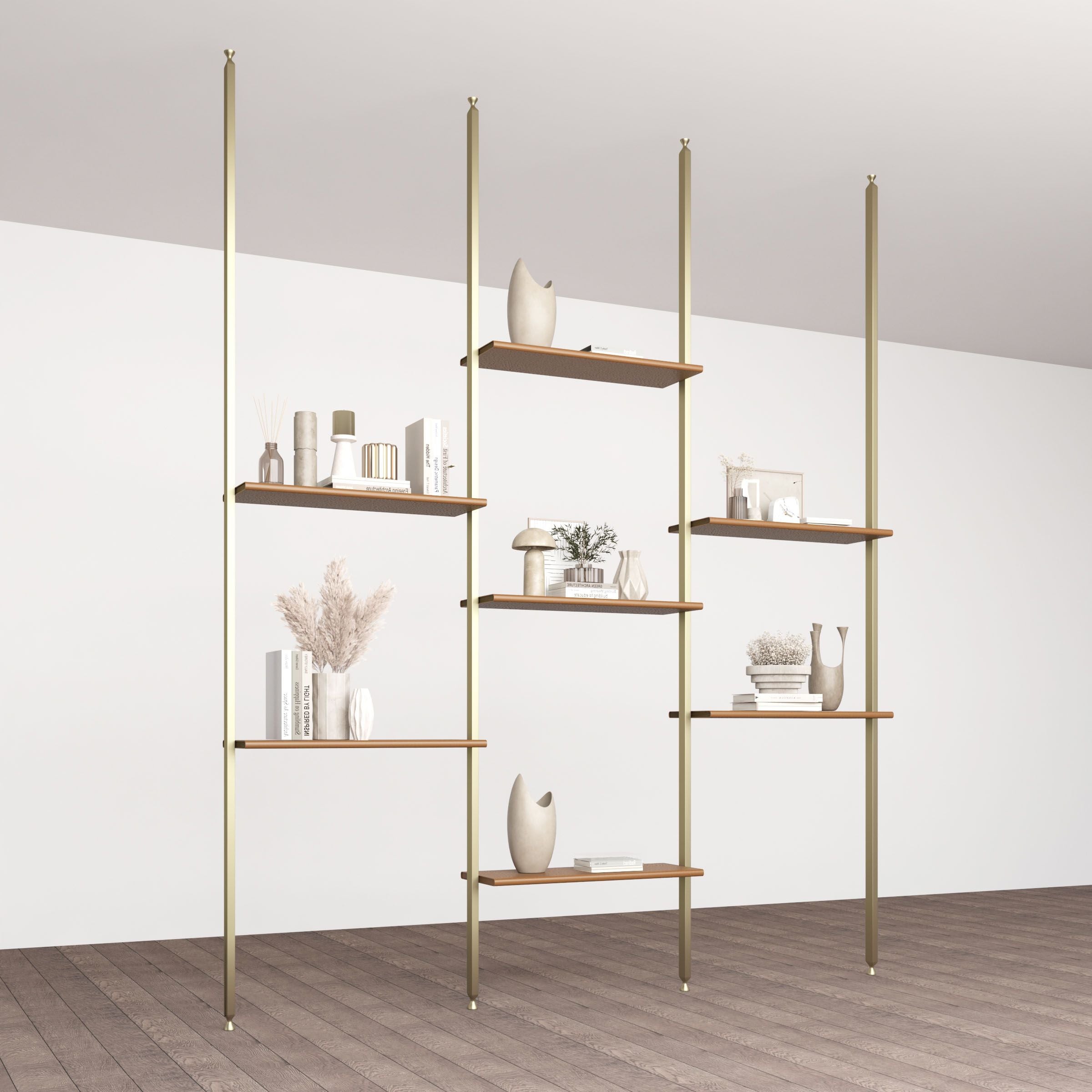 Antik Closet/Cabinet  SADDLE LEATHER+MDF SHELF 50X50-Caramel -  Shelves | خزانة أنتيك / خزانة سرج جلد + رف MDF مقاس 50 × 50 سم - ebarza Furniture UAE | Shop Modern Furniture in Abu Dhabi & Dubai - مفروشات ايبازرا في الامارات | تسوق اثاث عصري وديكورات مميزة في دبي وابوظبي