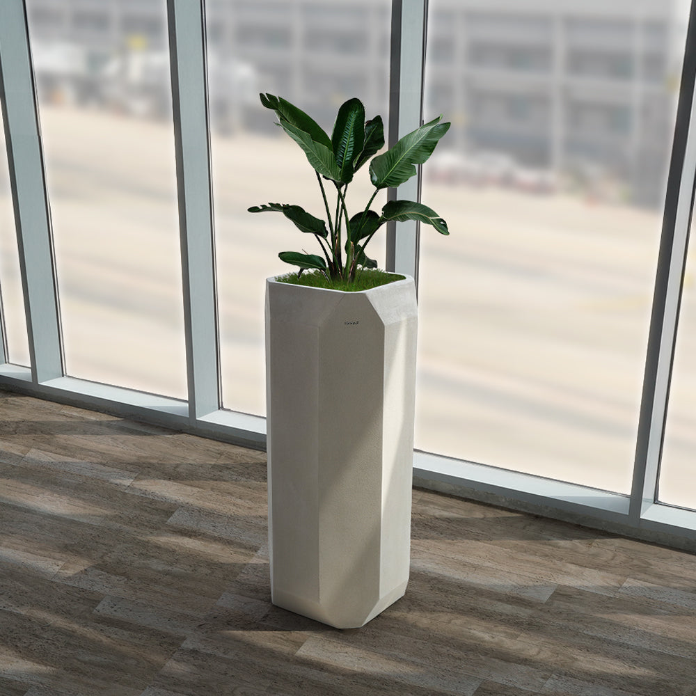 Beige Planter Box XK-4084A -  Planter Boxes | صندوق زراعة باللون البيج - ebarza Furniture UAE | Shop Modern Furniture in Abu Dhabi & Dubai - مفروشات ايبازرا في الامارات | تسوق اثاث عصري وديكورات مميزة في دبي وابوظبي