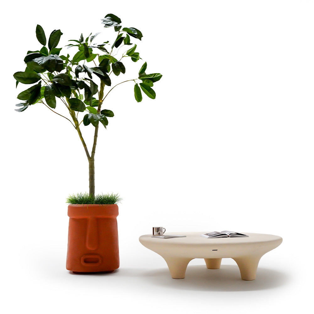 Indoor/Outdoor Clay Planter Box XK-6048C-Clay -  Planter Boxes | صندوق زراعة باللون البني للاستخدام الداخلي/الخارجي - ebarza Furniture UAE | Shop Modern Furniture in Abu Dhabi & Dubai - مفروشات ايبازرا في الامارات | تسوق اثاث عصري وديكورات مميزة في دبي وابوظبي