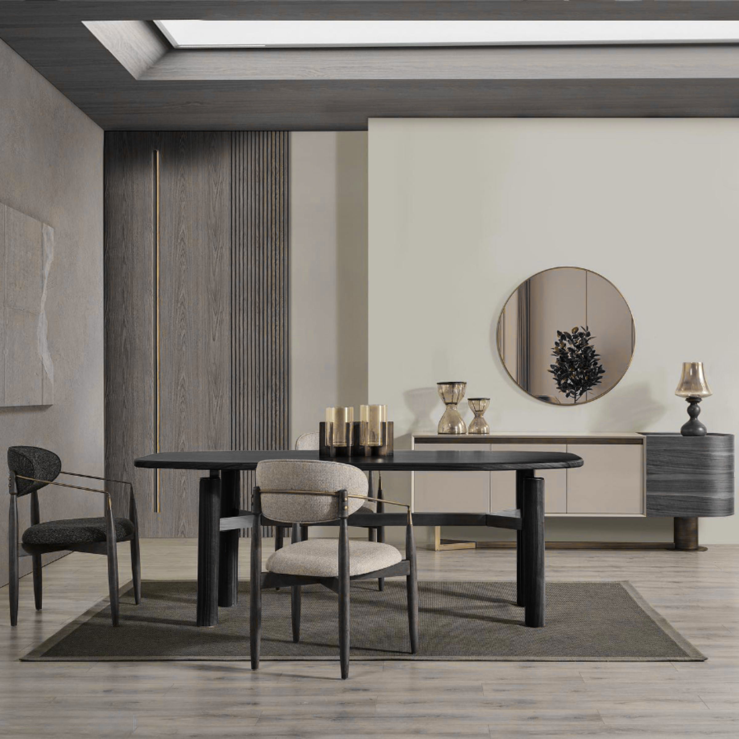 Matera Dining Table MTR-DT001 -  Dining Tables | طاولة طعام ماتيرا - ebarza Furniture UAE | Shop Modern Furniture in Abu Dhabi & Dubai - مفروشات ايبازرا في الامارات | تسوق اثاث عصري وديكورات مميزة في دبي وابوظبي