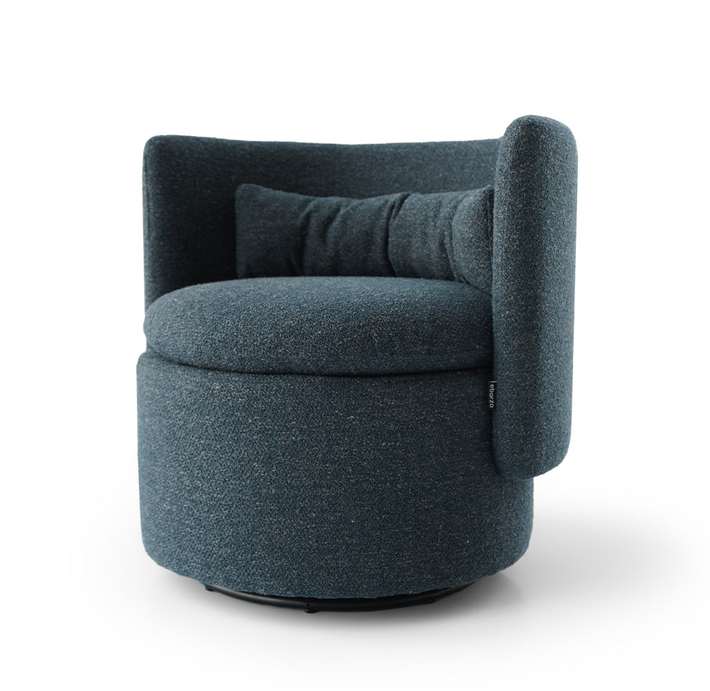 Display Item -  Round Back Swivel Chair - Gray 18075E-Nakheel -  USED ITEM | قطعة من المعرض - كرسي دوار الظهر - رمادي - ebarza Furniture UAE | Shop Modern Furniture in Abu Dhabi & Dubai - مفروشات ايبازرا في الامارات | تسوق اثاث عصري وديكورات مميزة في دبي وابوظبي