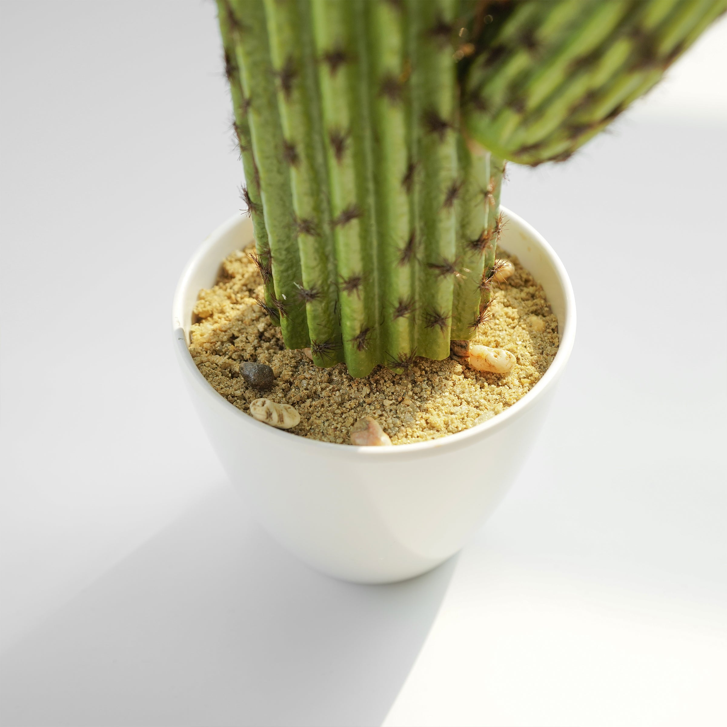 Handmade Decorative Artificial Potted Cactus N38120-PZ005 -  Plants | نبات صناعي مزخرف يدويًا + وعاء زراعه - ebarza Furniture UAE | Shop Modern Furniture in Abu Dhabi & Dubai - مفروشات ايبازرا في الامارات | تسوق اثاث عصري وديكورات مميزة في دبي وابوظبي