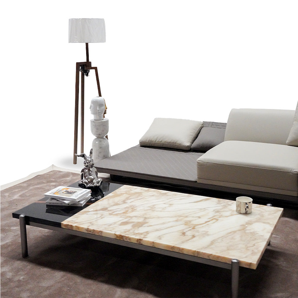 Lauren coffee Table Black Gold IFJ-F370 -  Coffee Tables | طاولة قهوة لورين باللون الأسود والذهبي - ebarza Furniture UAE | Shop Modern Furniture in Abu Dhabi & Dubai - مفروشات ايبازرا في الامارات | تسوق اثاث عصري وديكورات مميزة في دبي وابوظبي