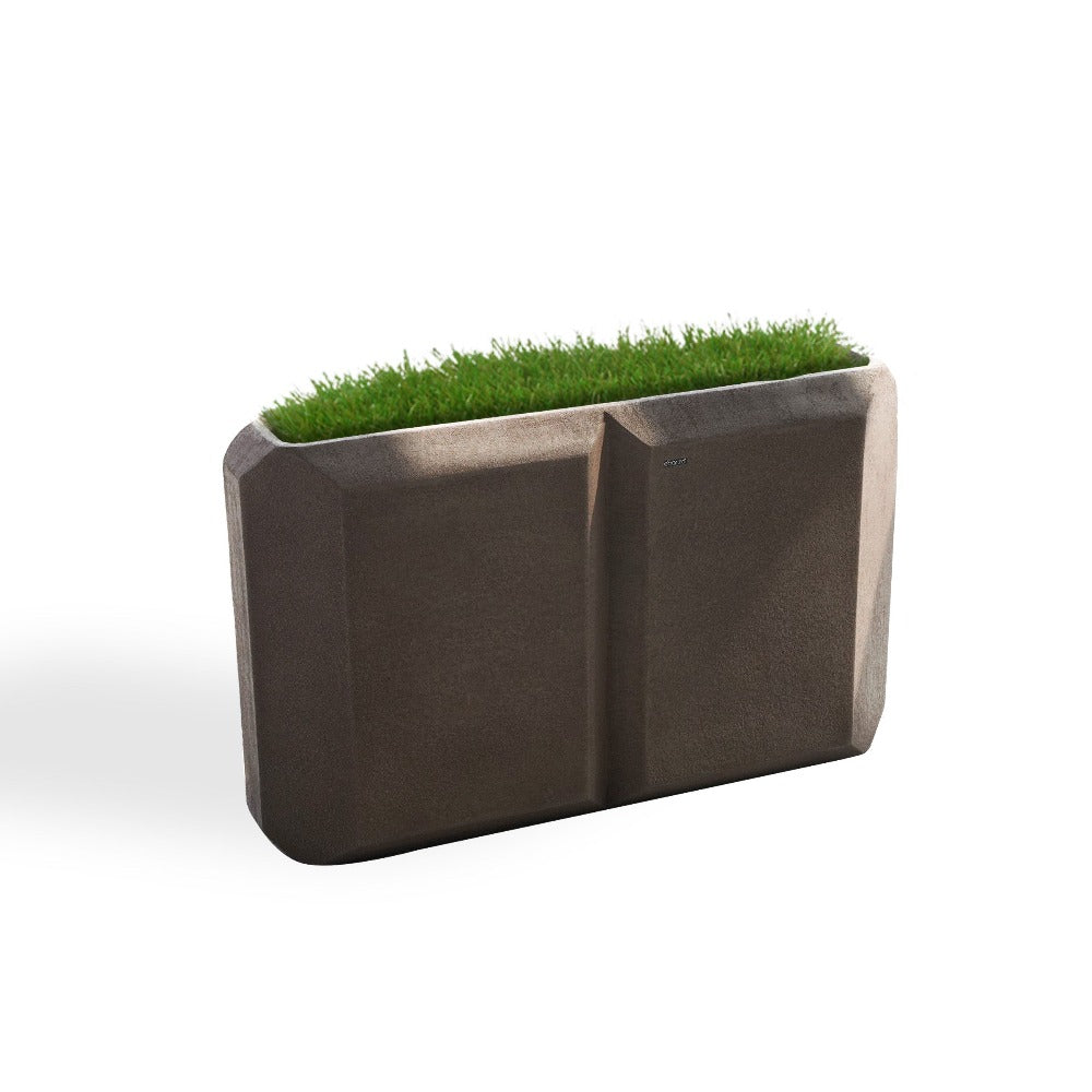 Coffee Brown Planter Box XK-4084B -  Planter Boxes | صندوق زراعة باللون القهوة البنية - ebarza Furniture UAE | Shop Modern Furniture in Abu Dhabi & Dubai - مفروشات ايبازرا في الامارات | تسوق اثاث عصري وديكورات مميزة في دبي وابوظبي