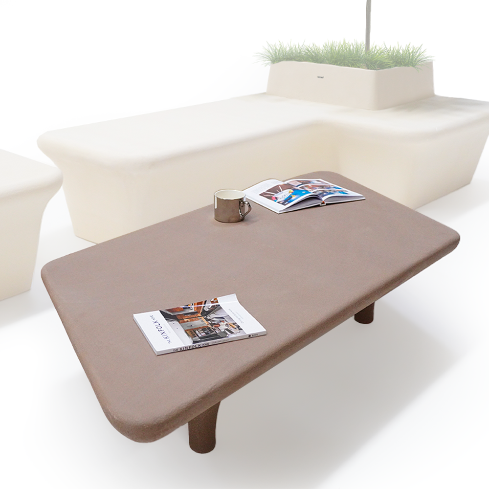 Outdoor/Indoor Coffee Brown Coffee Table - XK-0005 -  Coffee Tables | طاولة قهوة بنية اللون - ebarza Furniture UAE | Shop Modern Furniture in Abu Dhabi & Dubai - مفروشات ايبازرا في الامارات | تسوق اثاث عصري وديكورات مميزة في دبي وابوظبي