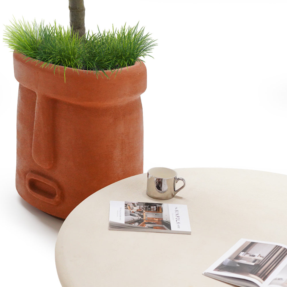 Indoor/Outdoor Clay Planter Box XK-6048C-Clay -  Planter Boxes | صندوق زراعة باللون البني للاستخدام الداخلي/الخارجي - ebarza Furniture UAE | Shop Modern Furniture in Abu Dhabi & Dubai - مفروشات ايبازرا في الامارات | تسوق اثاث عصري وديكورات مميزة في دبي وابوظبي