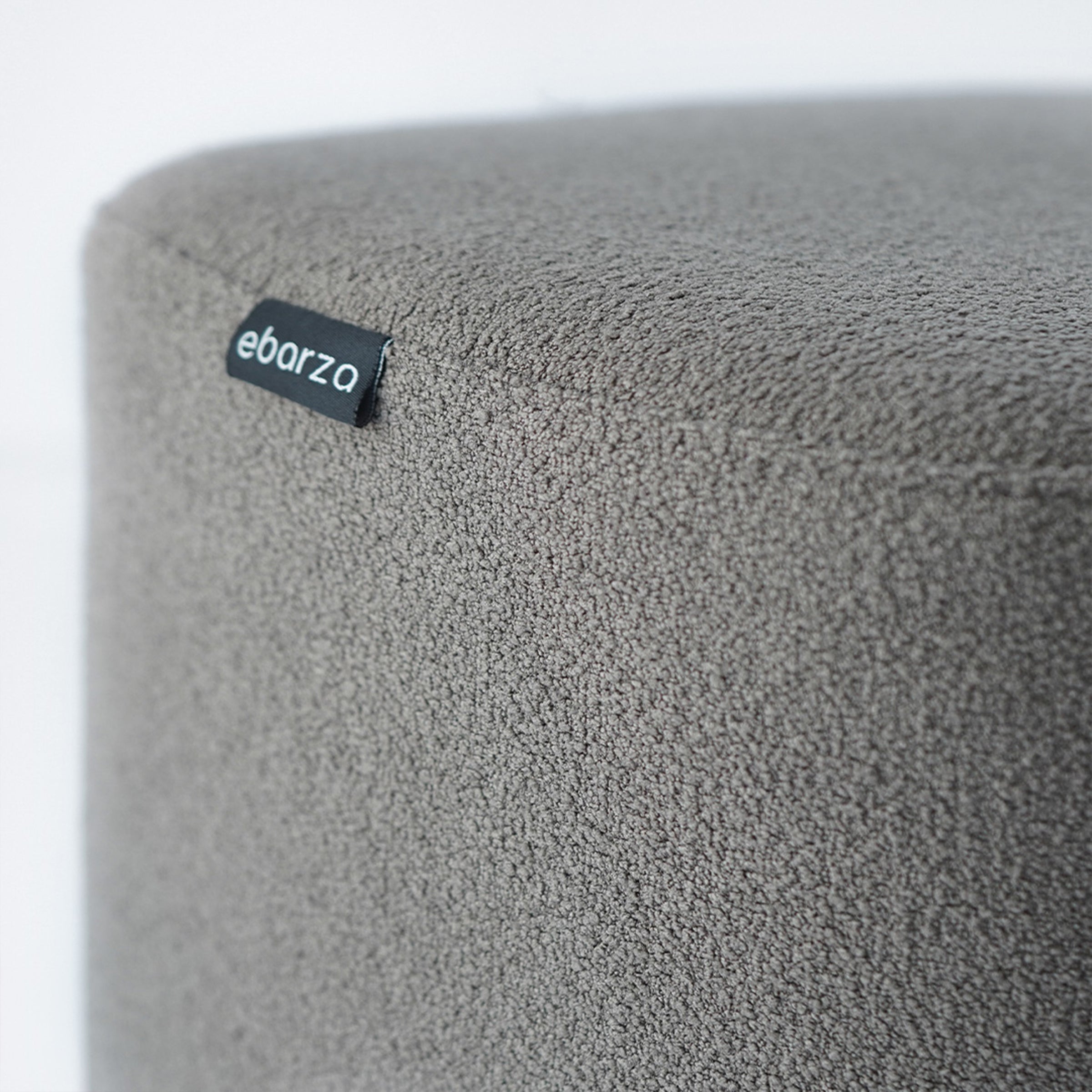 Fabric/PU Pouf MLL-A47-Grey -  Poufs | القماش/البولي يوريثان بوف - ebarza Furniture UAE | Shop Modern Furniture in Abu Dhabi & Dubai - مفروشات ايبازرا في الامارات | تسوق اثاث عصري وديكورات مميزة في دبي وابوظبي