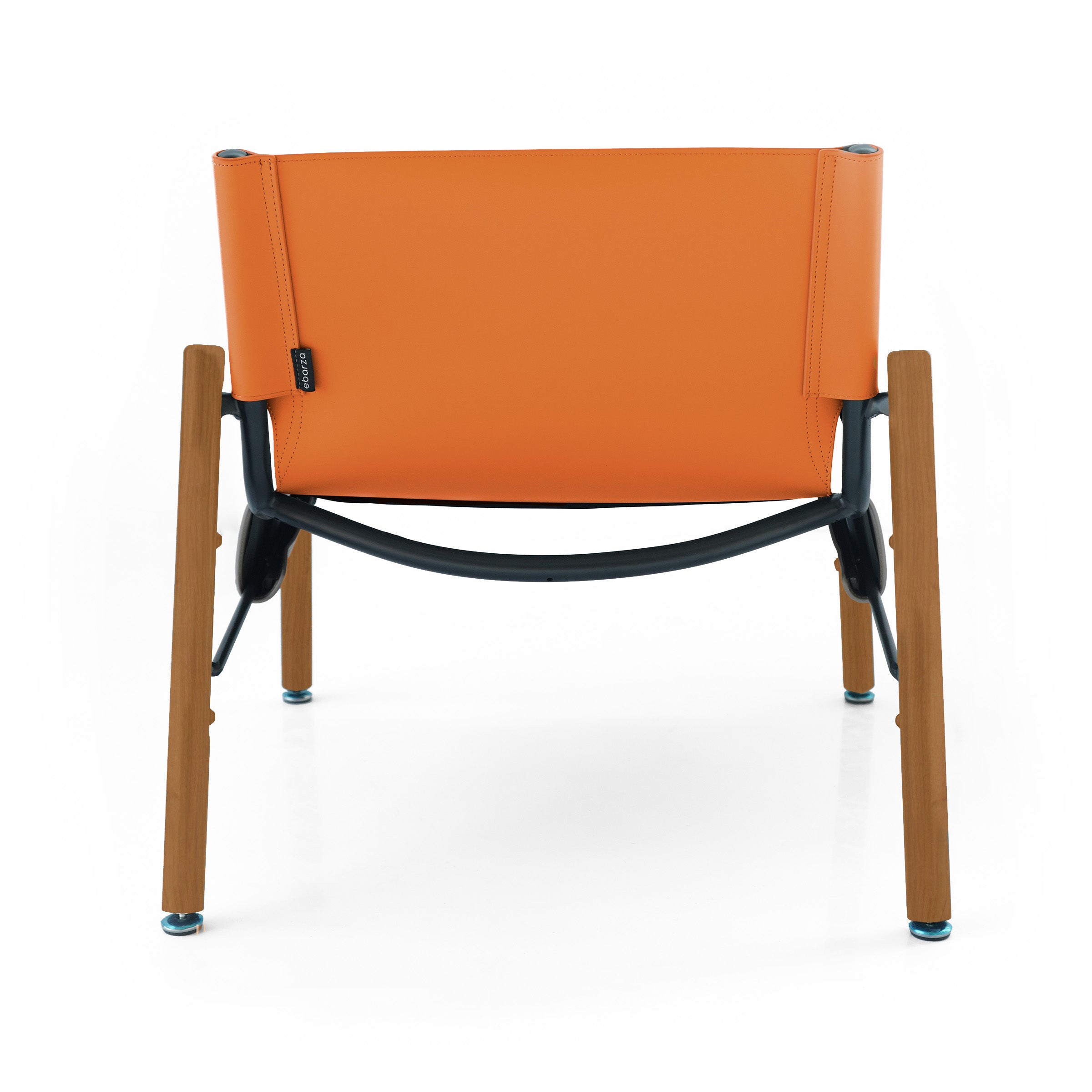 Orange Saddle Leather Lounge Chair LC027 -  Lounge Chairs | كرسي صالة جلد سرج برتقالي - ebarza Furniture UAE | Shop Modern Furniture in Abu Dhabi & Dubai - مفروشات ايبازرا في الامارات | تسوق اثاث عصري وديكورات مميزة في دبي وابوظبي