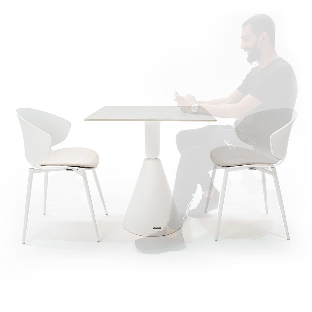 Bar Table Base 72cm 40BTB-White -  Table bases | قاعدة طاولة بار 72 سم - ebarza Furniture UAE | Shop Modern Furniture in Abu Dhabi & Dubai - مفروشات ايبازرا في الامارات | تسوق اثاث عصري وديكورات مميزة في دبي وابوظبي