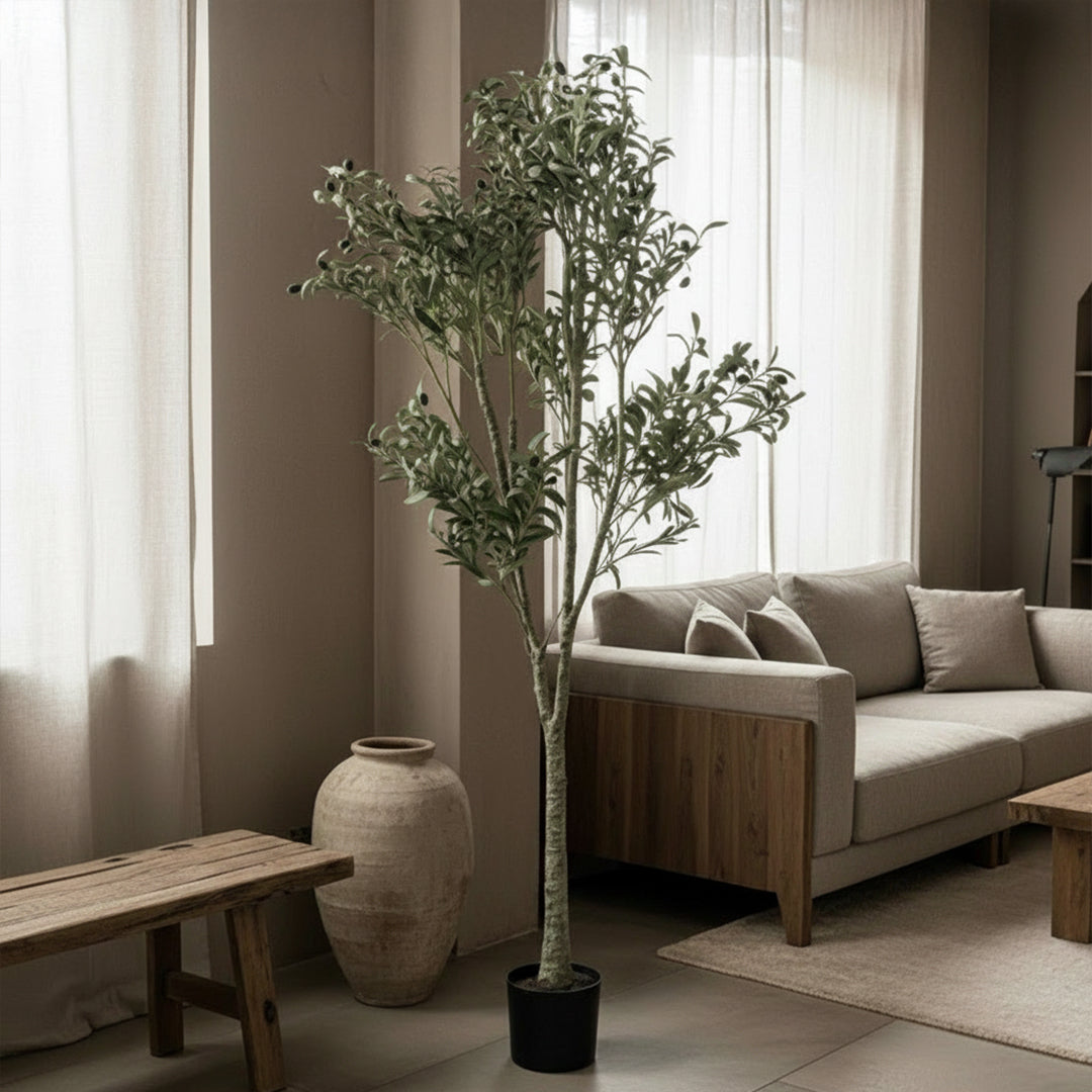 Artificial Olive Tree Olive-2 Tree FHS-Tree02 -  Plants - ebarza Furniture UAE | Shop Modern Furniture in Abu Dhabi & Dubai - مفروشات ايبازرا في الامارات | تسوق اثاث عصري وديكورات مميزة في دبي وابوظبي